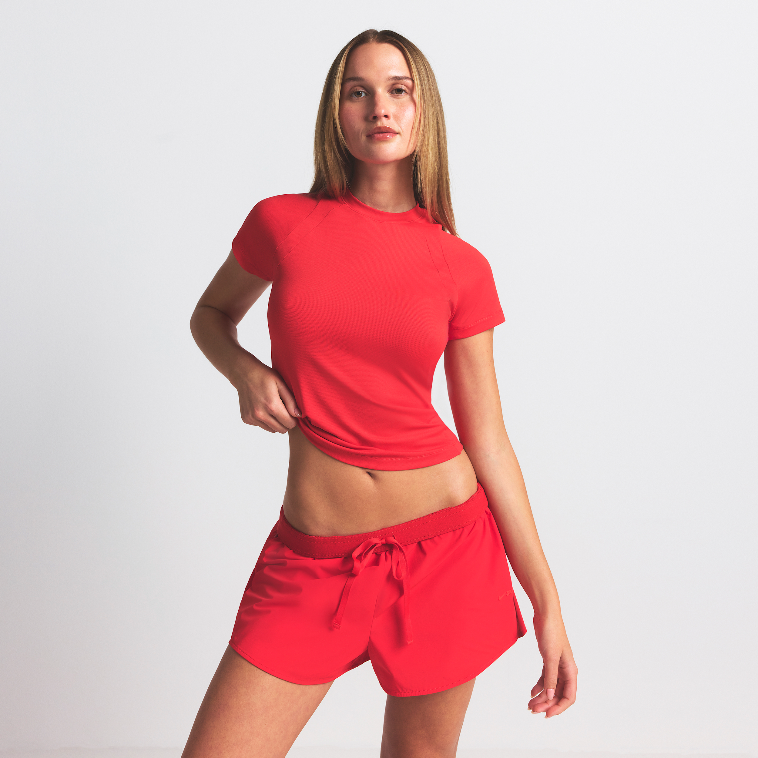 Nike Skims Airy Women's Baby T-shirt In Red