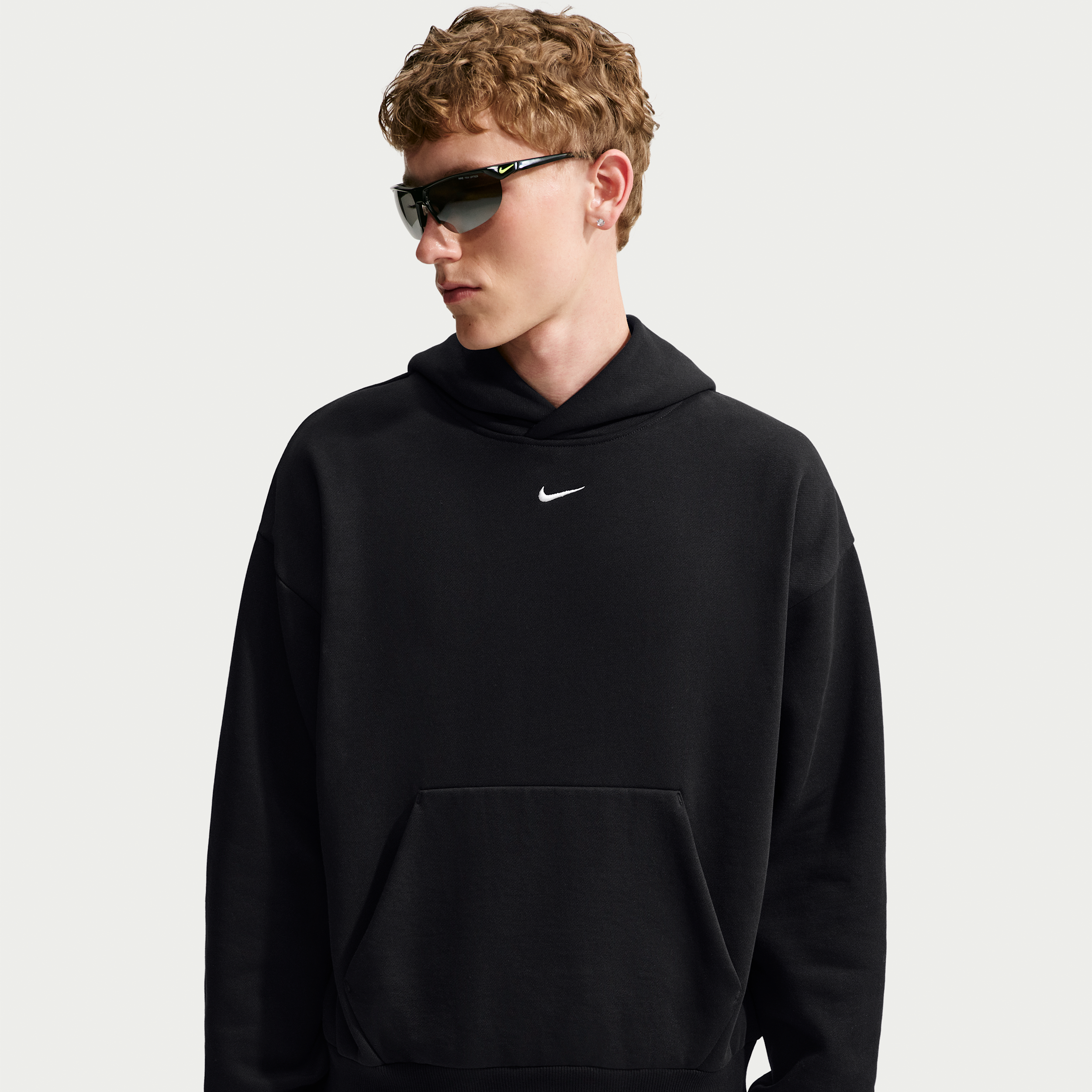 Nike Mens Solo Pullover Concept Hoodie - - Sail / Black Size XL