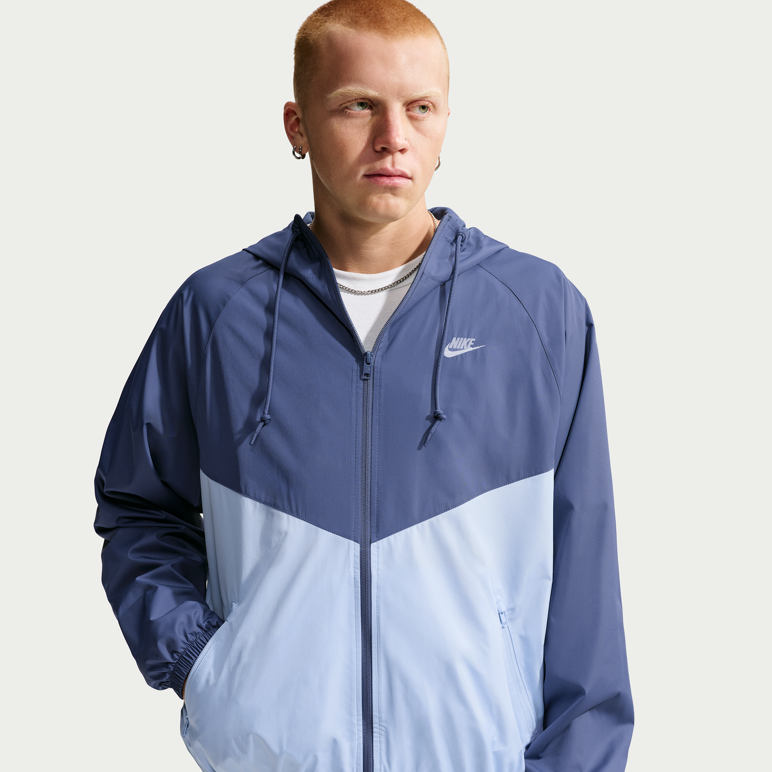 Nike Mens NSW Windrunner Jacket - - Ice Blue / Diffused Blue