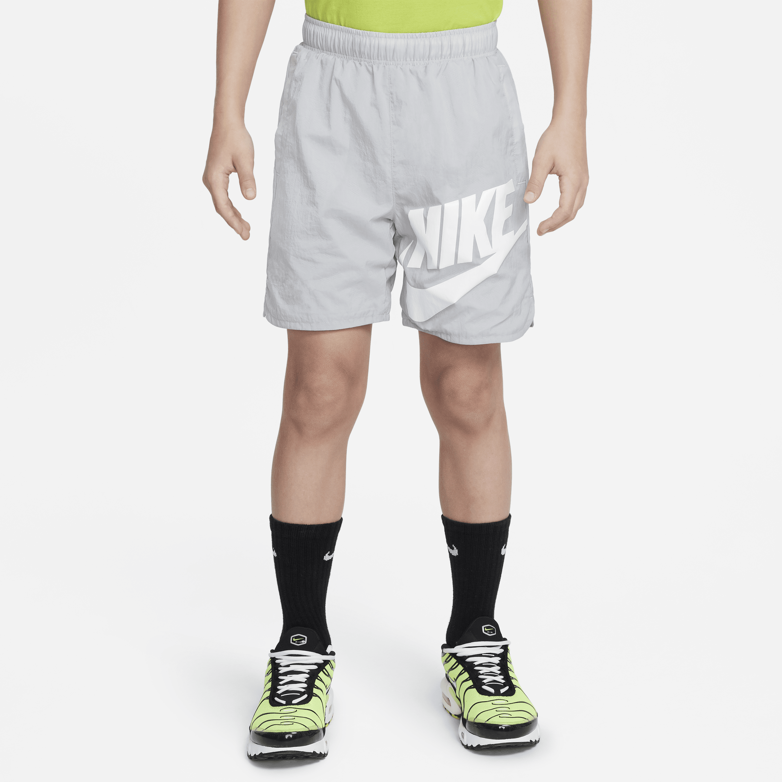Nike Sportswear Big Kids' (boys') Woven Shorts In Grey