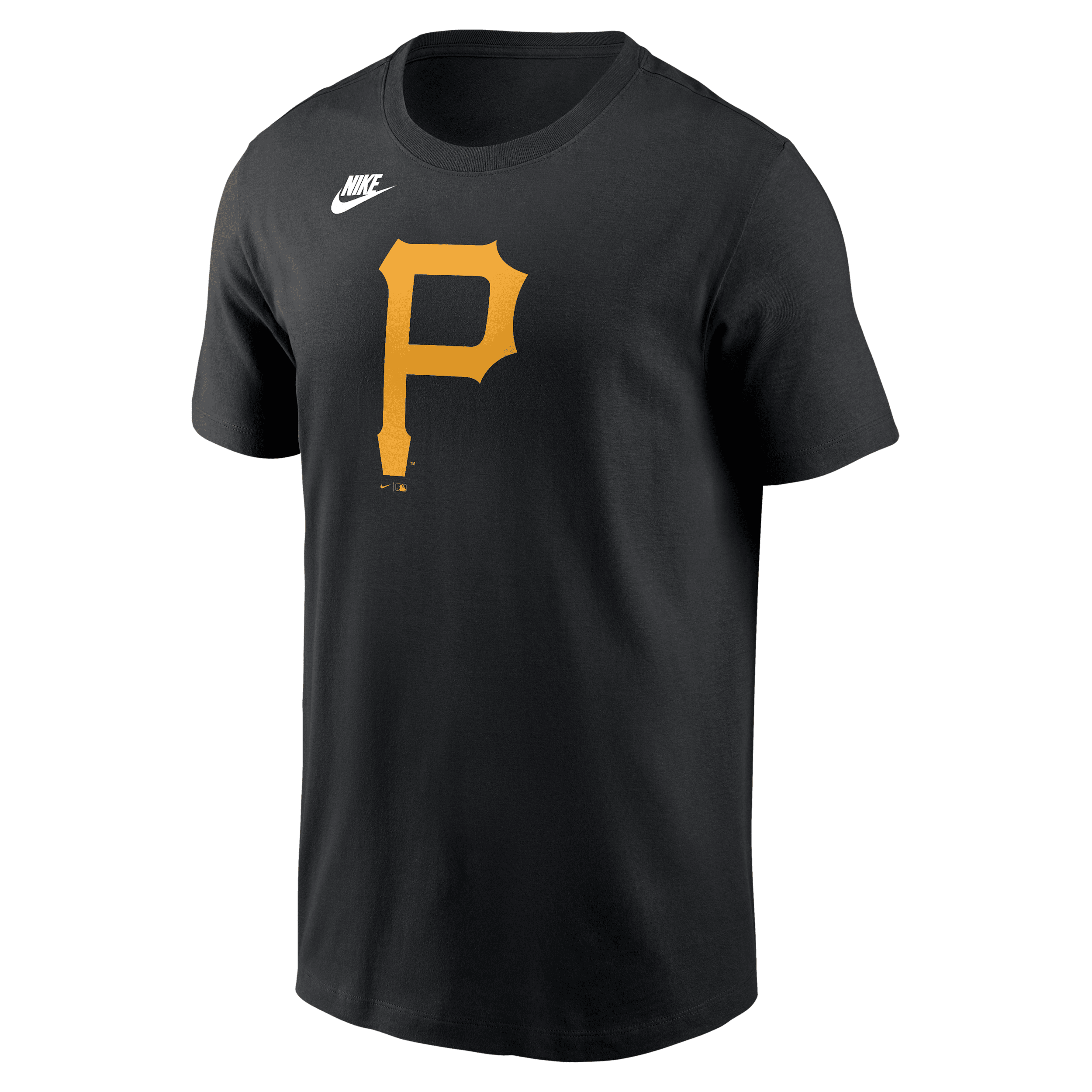 Pittsburgh Pirates Cooperstown Team Logo Nike Men's MLB T-Shirt in Black | N19900APBB-UTY