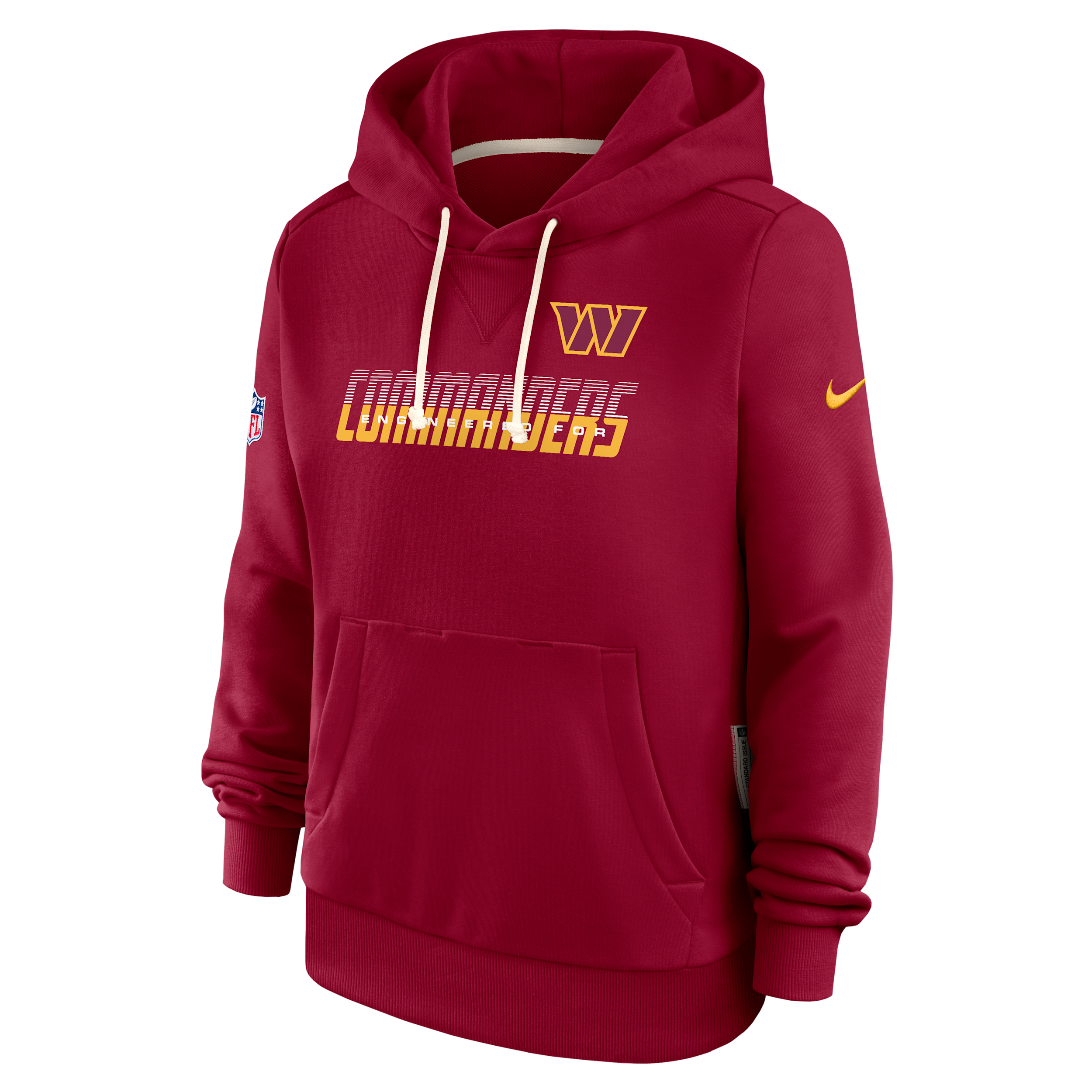 Washington Commanders Sideline Standard Issue Nike Women's Dri-FIT NFL Pullover Hoodie in Red | 03C367P9E-SX8