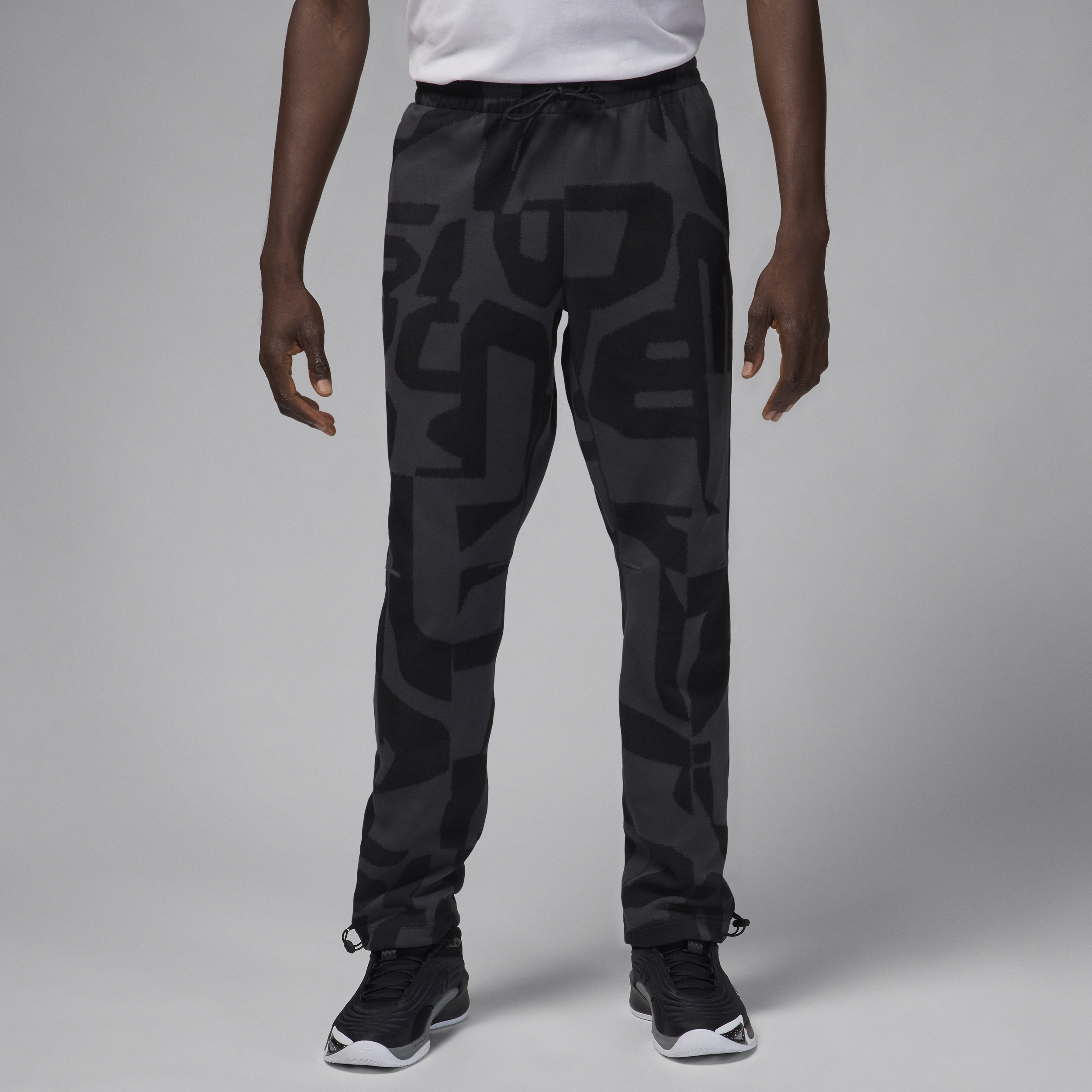 Shop Jordan Men's Sport Hoop Fleece Dri-fit Pants In Black