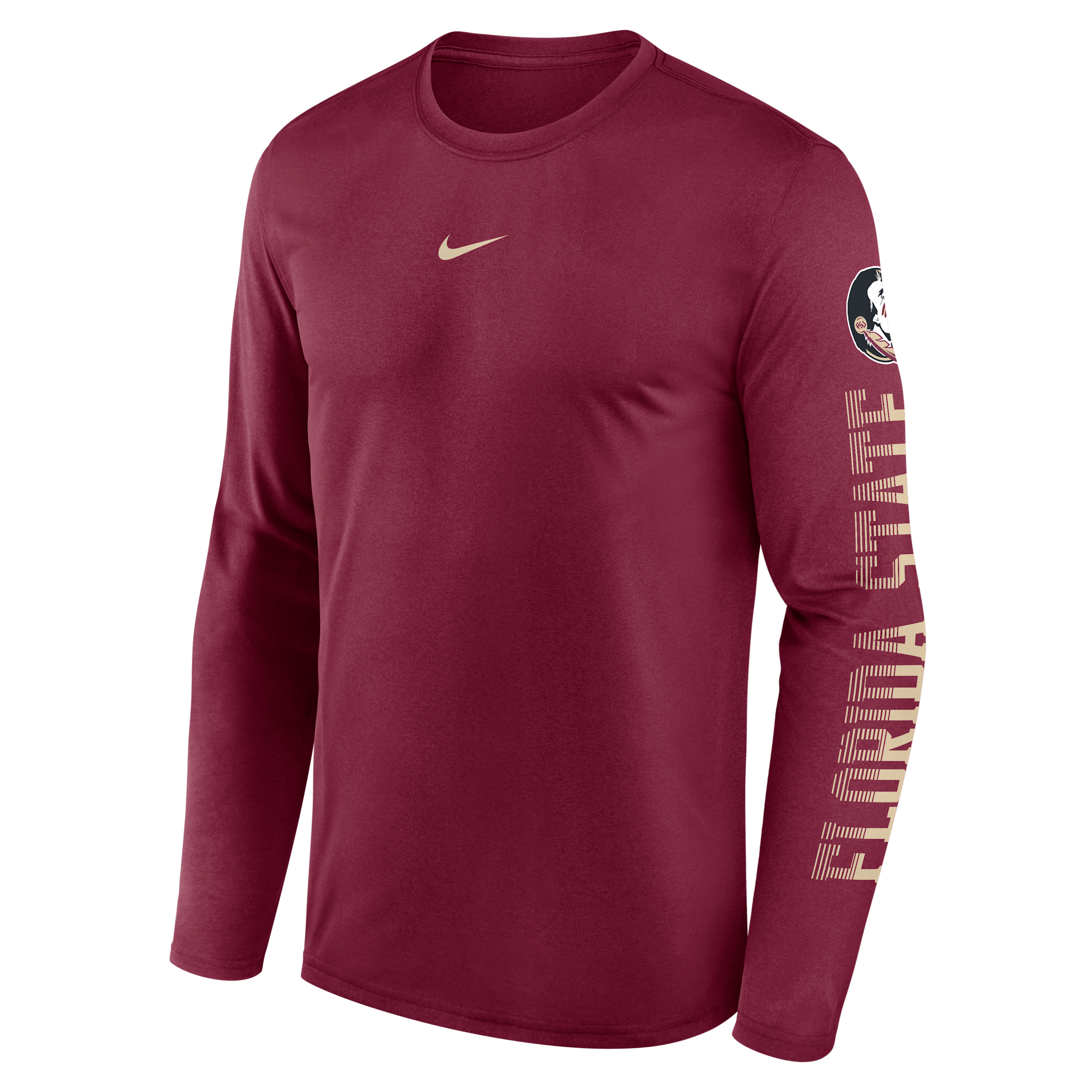 Florida State Primetime Stack Legend Nike Men's Dri-FIT College Long-Sleeve T-Shirt in Red | NKGT69XFTN-EKV