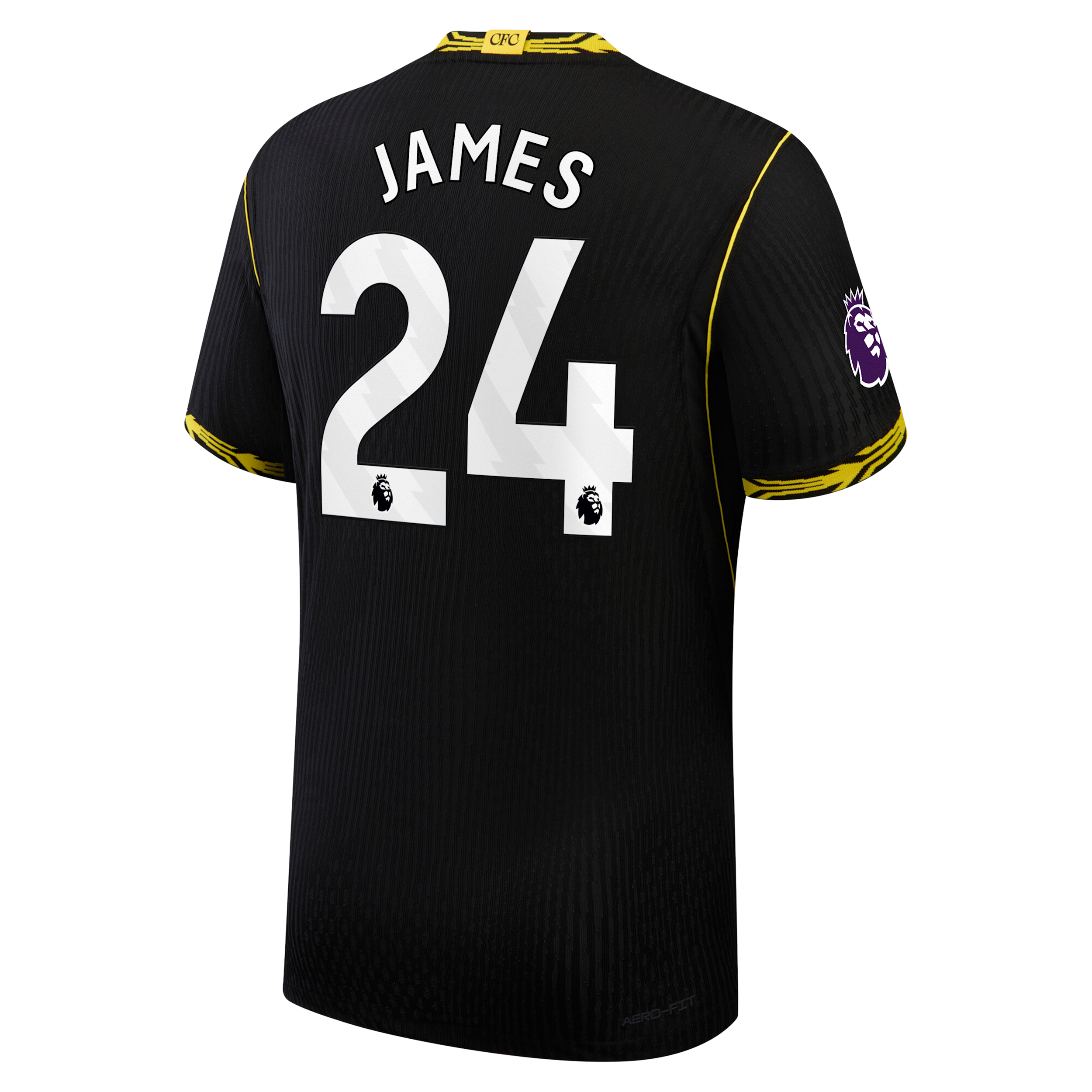 Reece James Chelsea 2026/27 Match Away Nike Men's Aero-FIT Soccer Jersey in Black | NN204415168-CFC