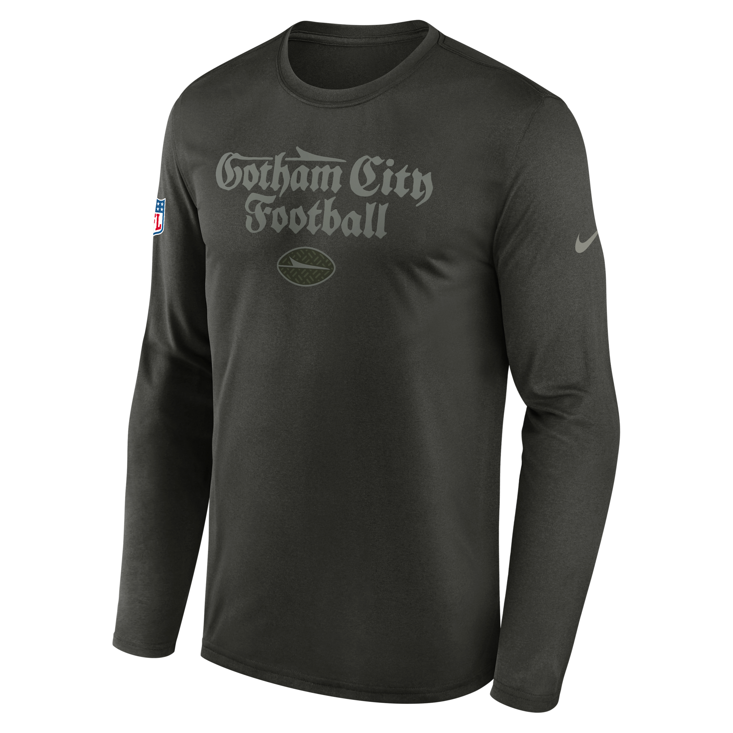 New York Jets Rivalries Collection Sideline Legend Nike Men's Dri-FIT NFL Long-Sleeve T-Shirt in Green | 02TJ3JG72-X5L