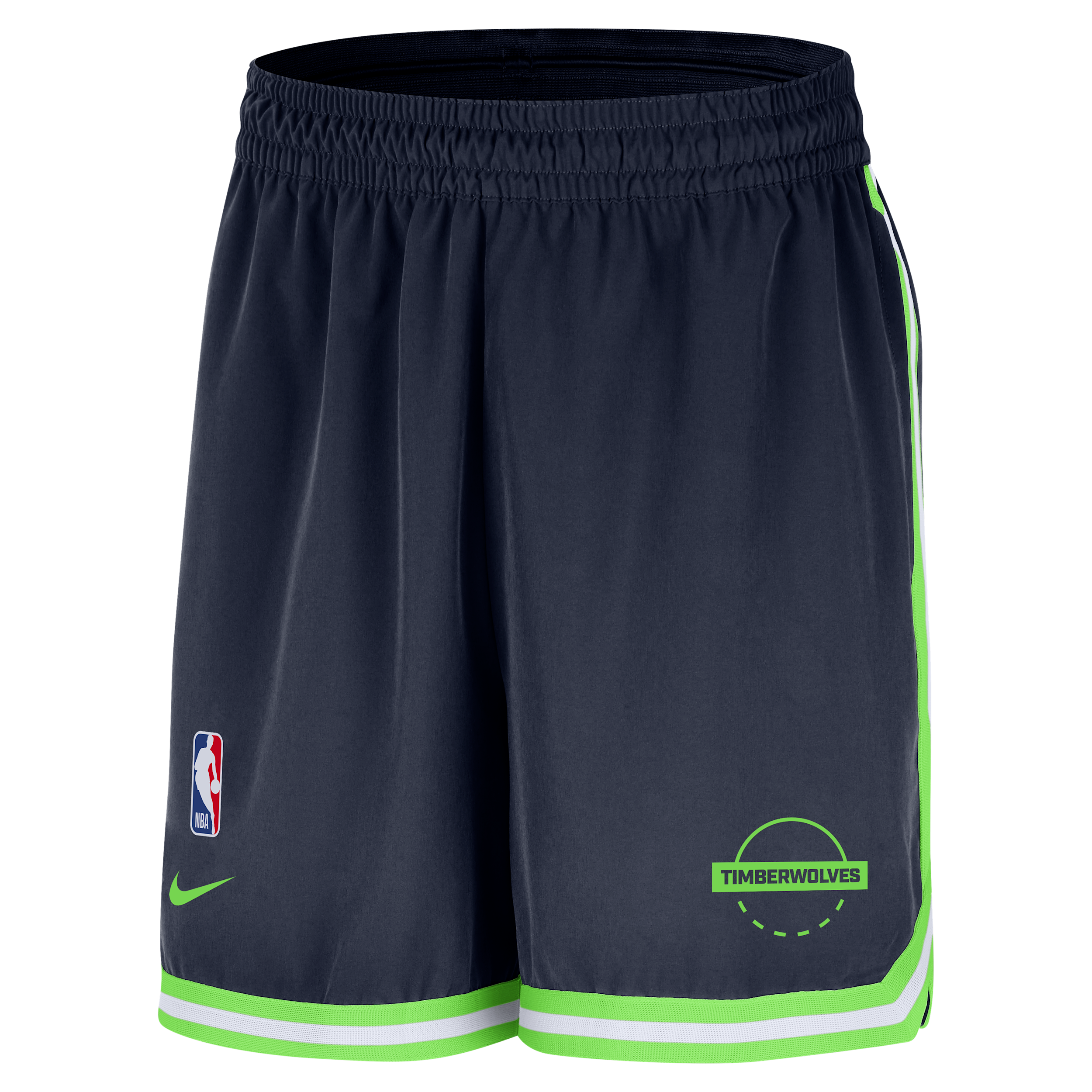 Nike Men's Navy Minnesota Timberwolves Authentic Practice Dna Woven Performance Shorts - Navy
