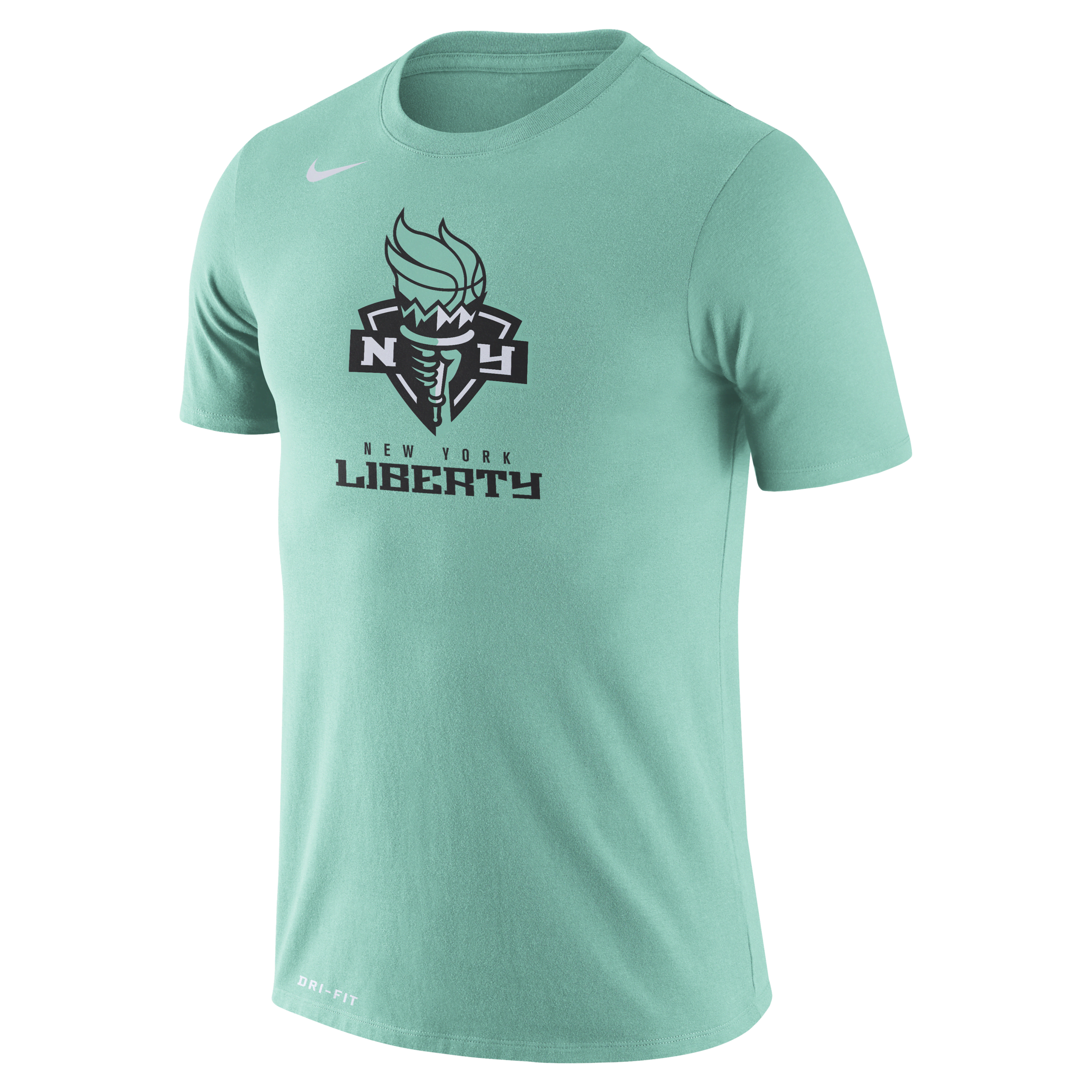 New York Liberty Logo Nike Men's Dri-FIT WNBA T-Shirt in Green | DD3646-305