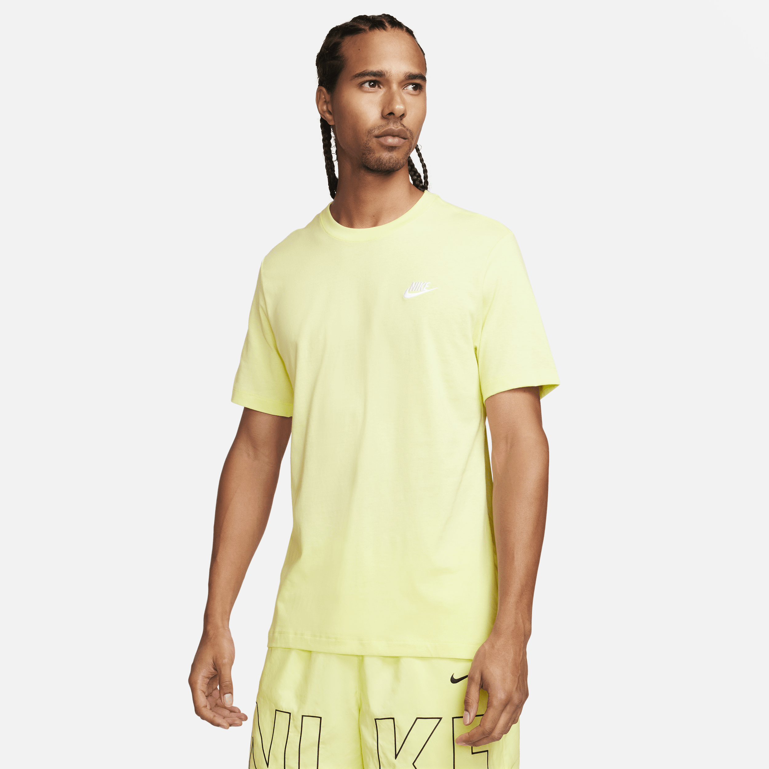 Shop Nike Men's  Sportswear Club T-shirt In Green