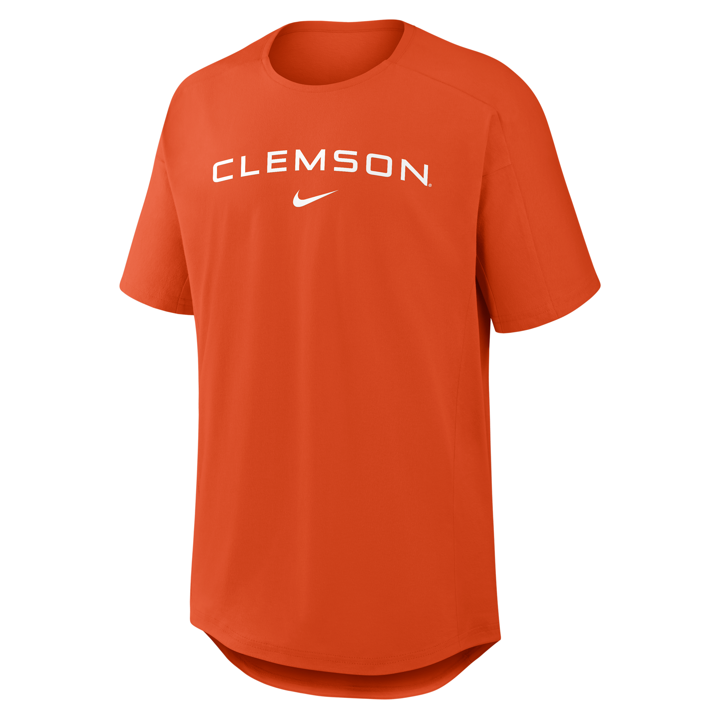 Clemson Premium Performance Golf Club Nike Men's College Top in Orange | 04SG89MCLN-0NK
