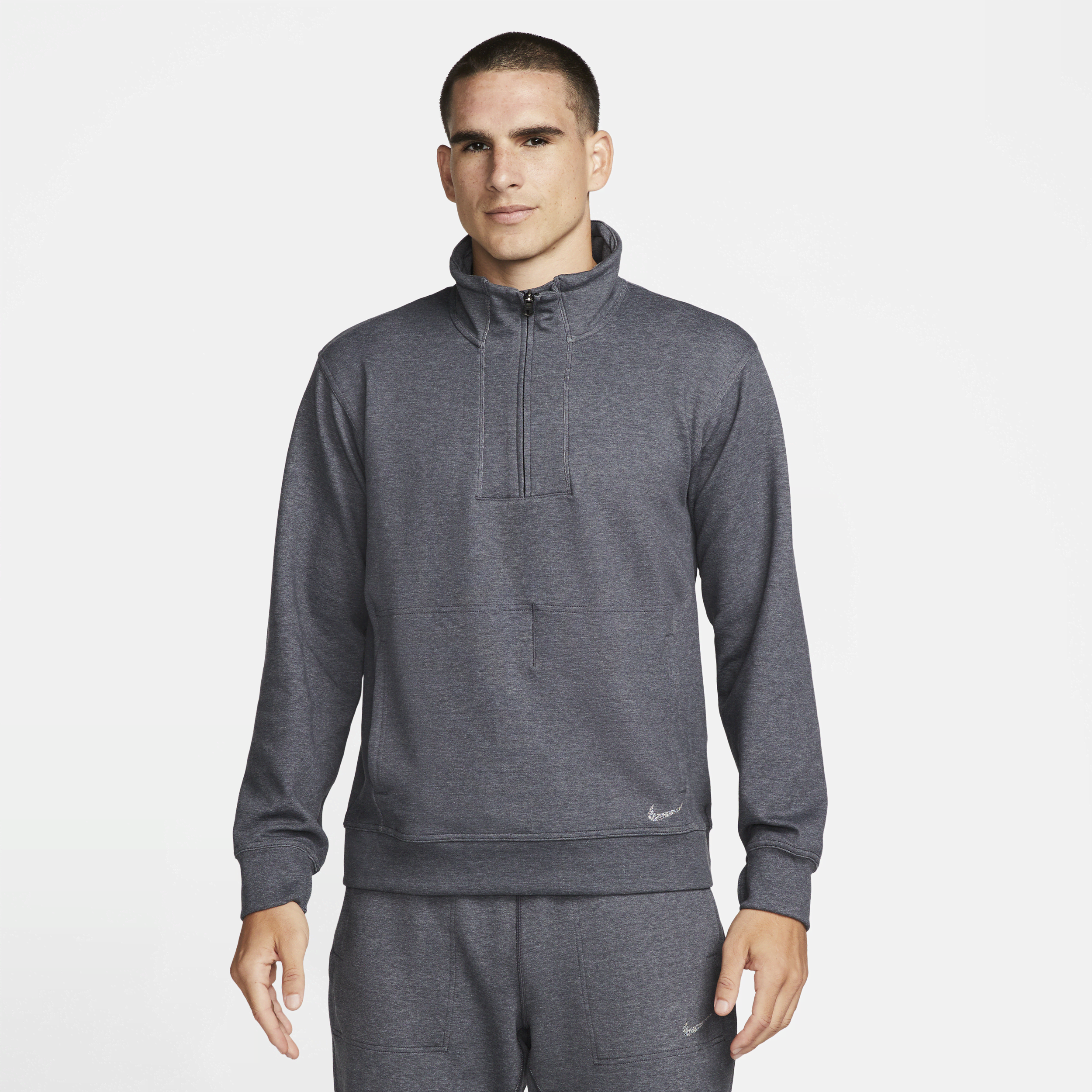 Nike Men's Dri-fit Yoga Restore 1/4-zip Top In Black
