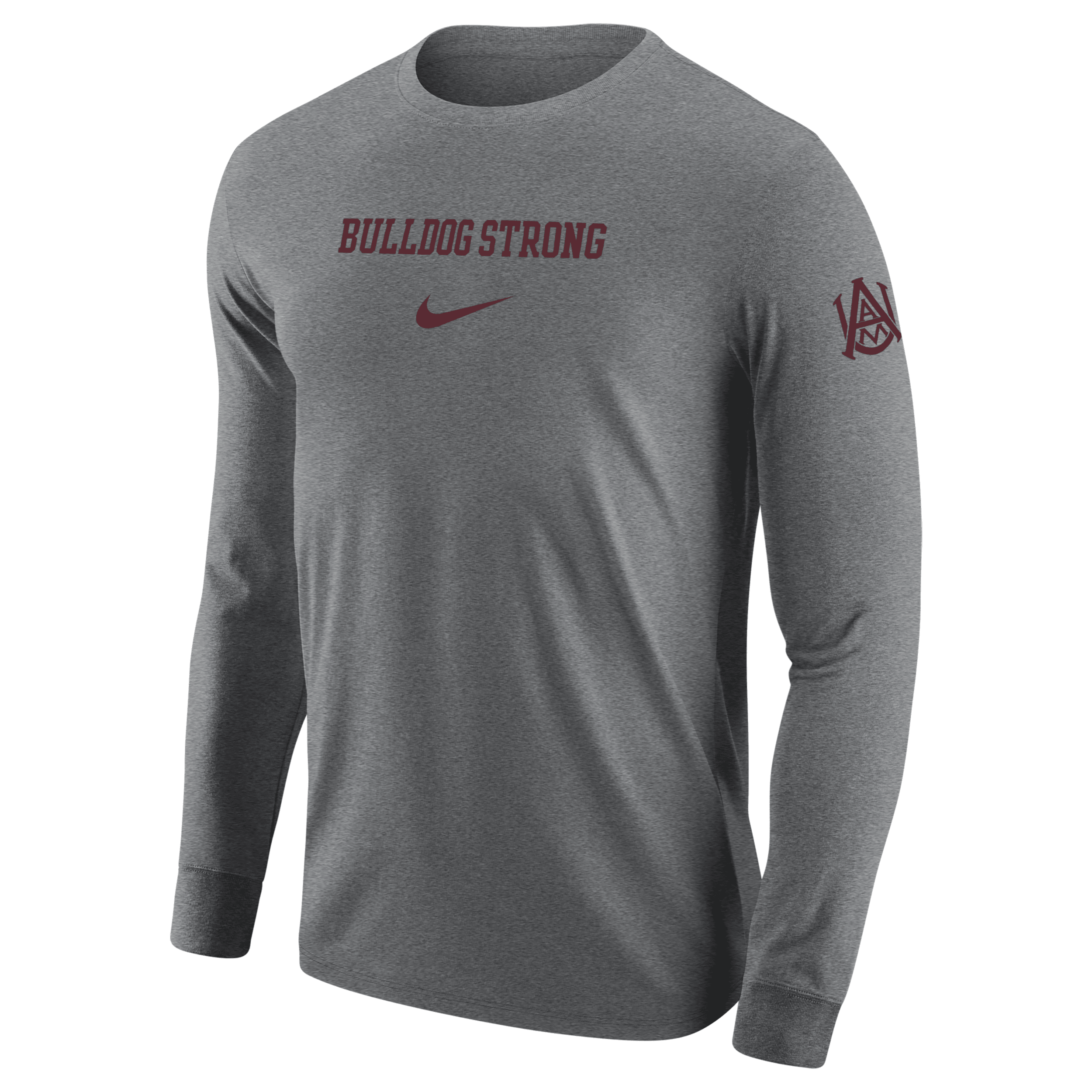 Shop Nike Alabama A&m  Men's College Long-sleeve T-shirt In Grey