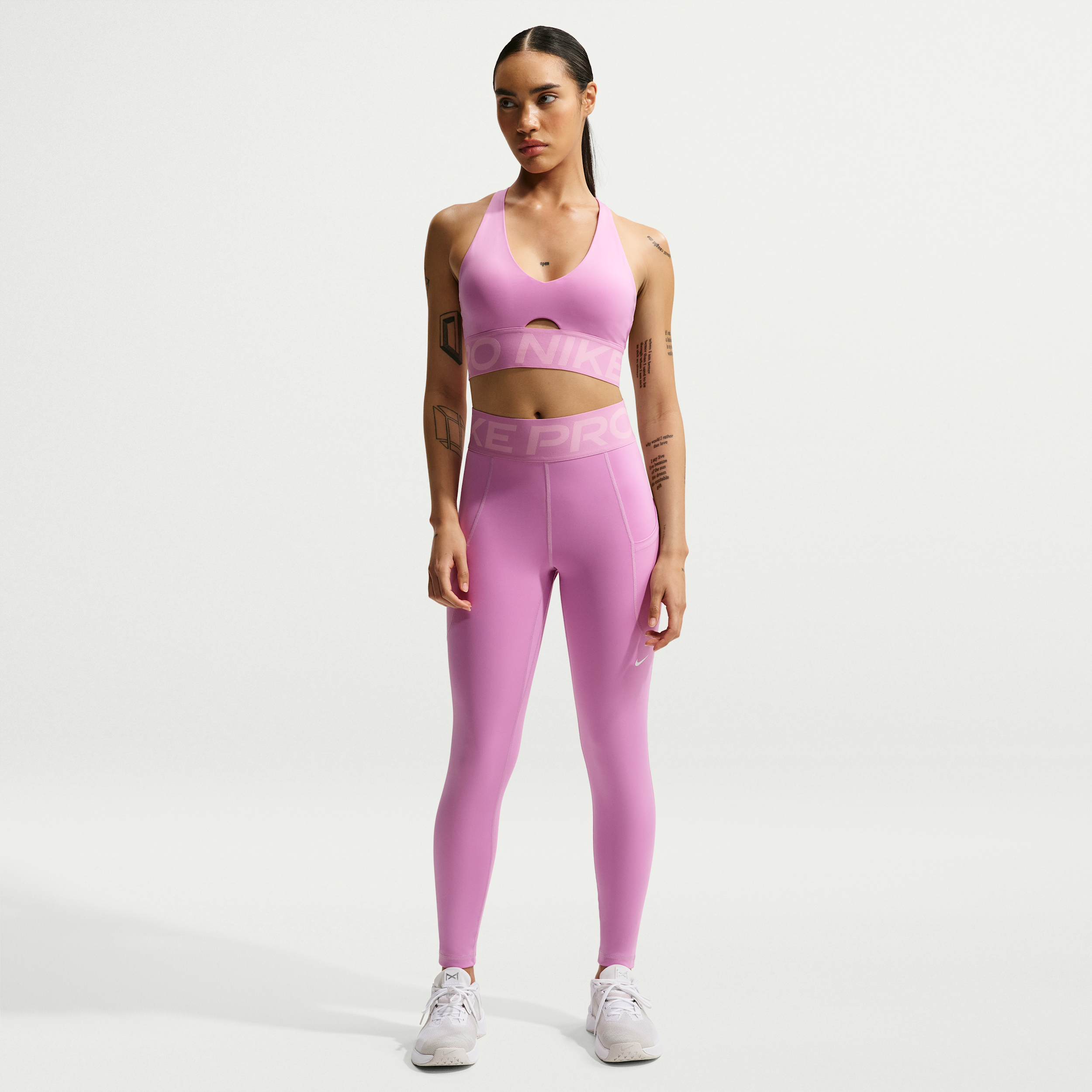 Women's Nike Pro Sculpt High-Waisted 7/8 Leggings with Pockets in Purple | FV7388-503