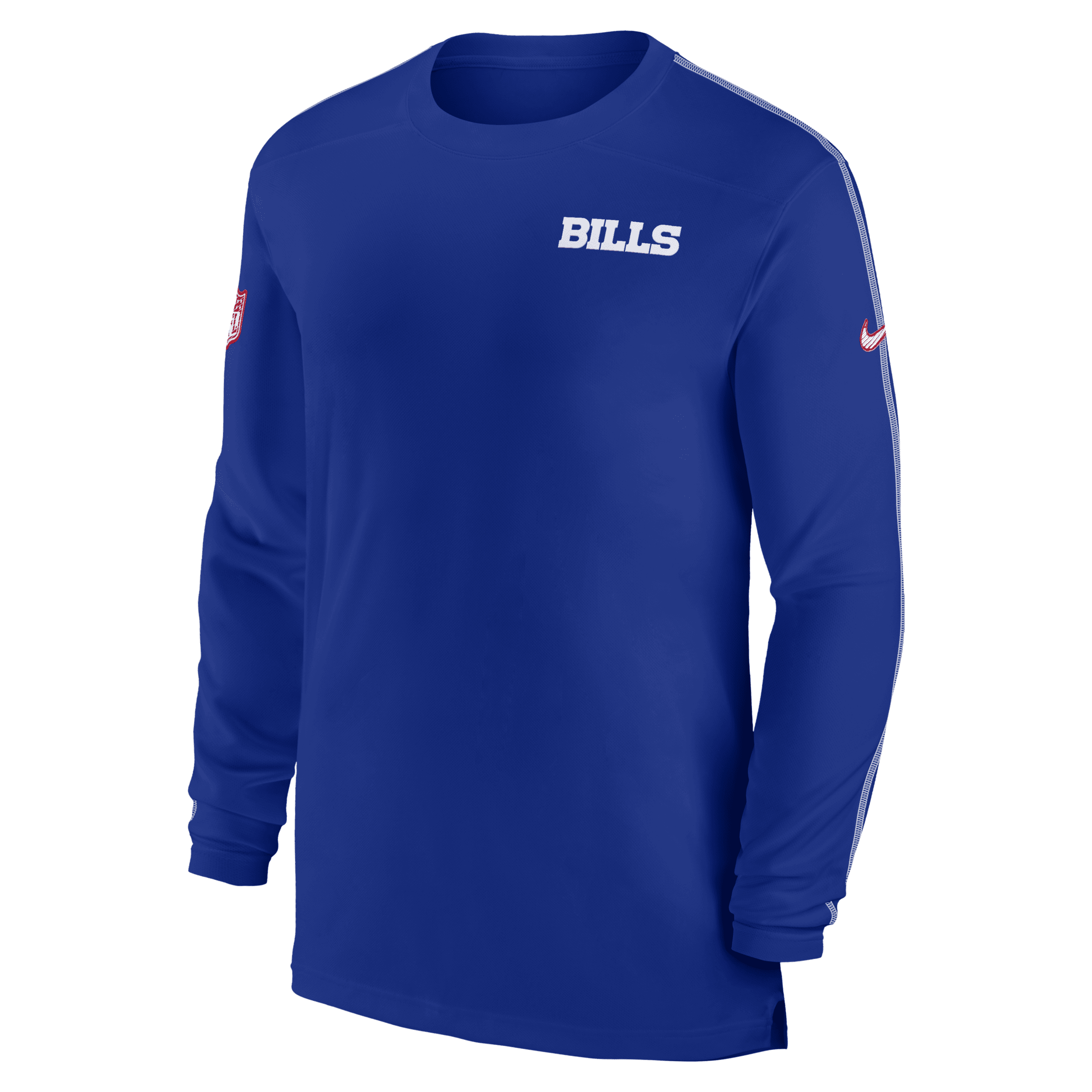 Nike Men's Royal Buffalo Bills Sideline Coach Uv Performance Long Sleeve T-shirt In Blue