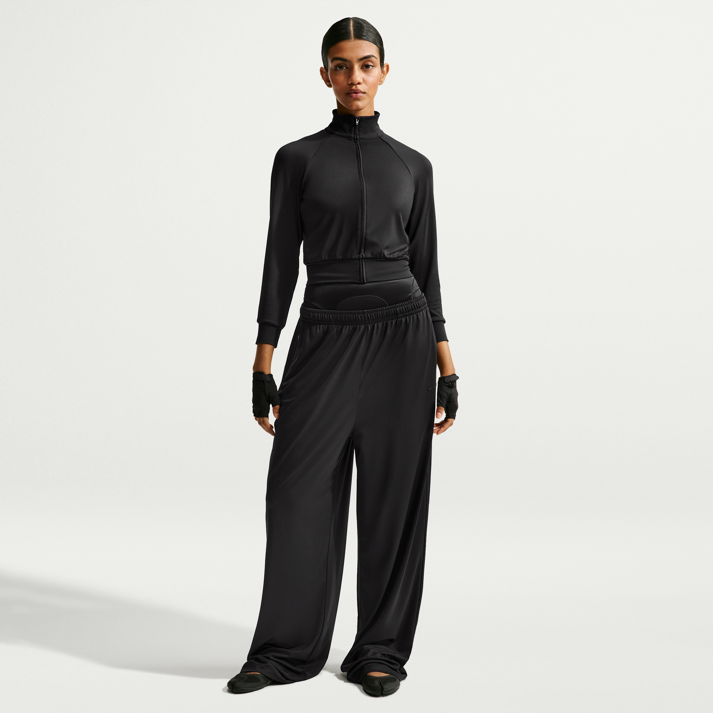 Nike Women's SKIMS Airy Wide-Leg Pants in Black | IV6859-054