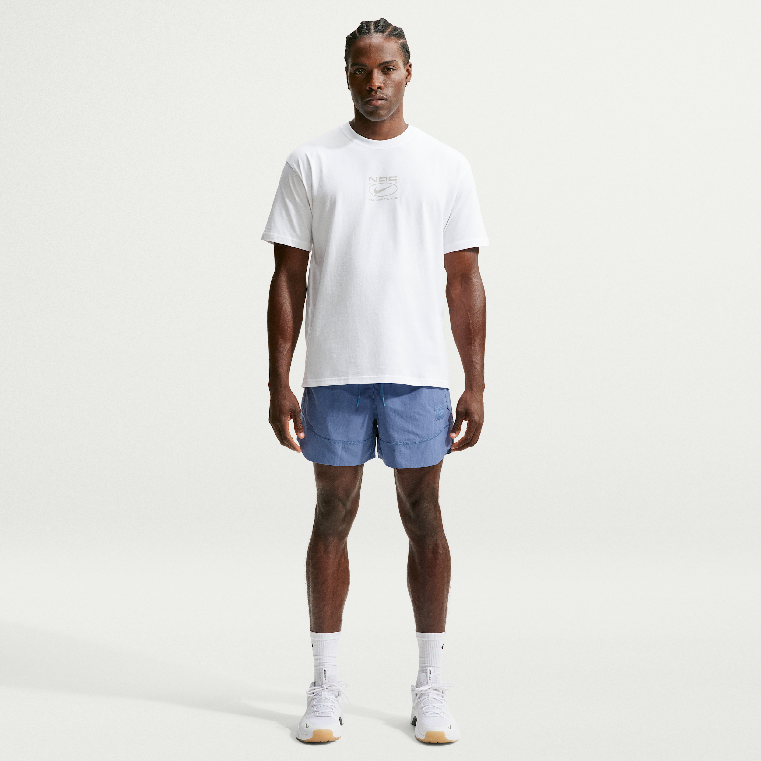 Nike Men's NAC Dri-FIT Woven 5'' Versatile Shorts, Medium, Indigo Storm