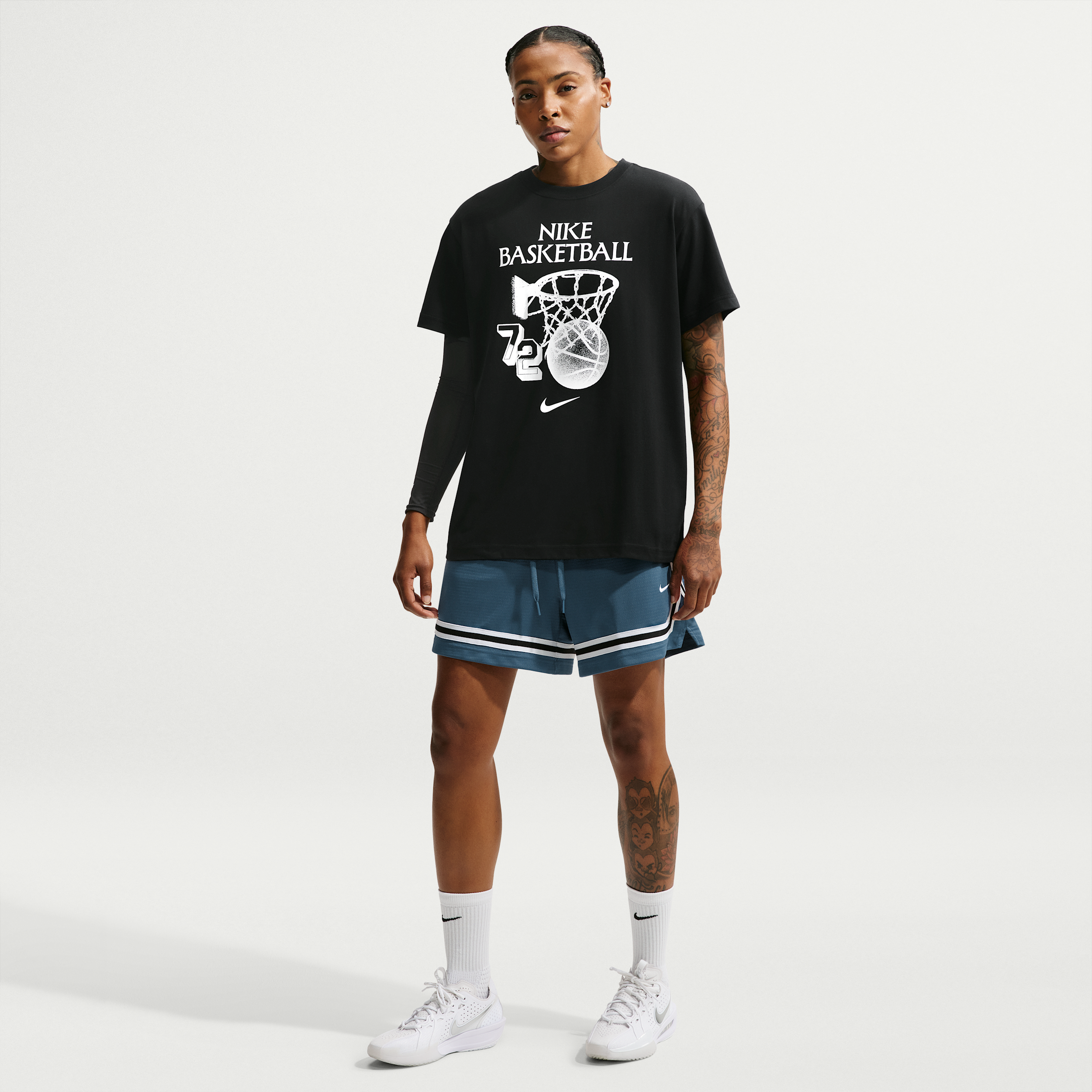 Nike Women's Crossover Dri-FIT 5" Basketball Shorts in Blue | FV8505-438