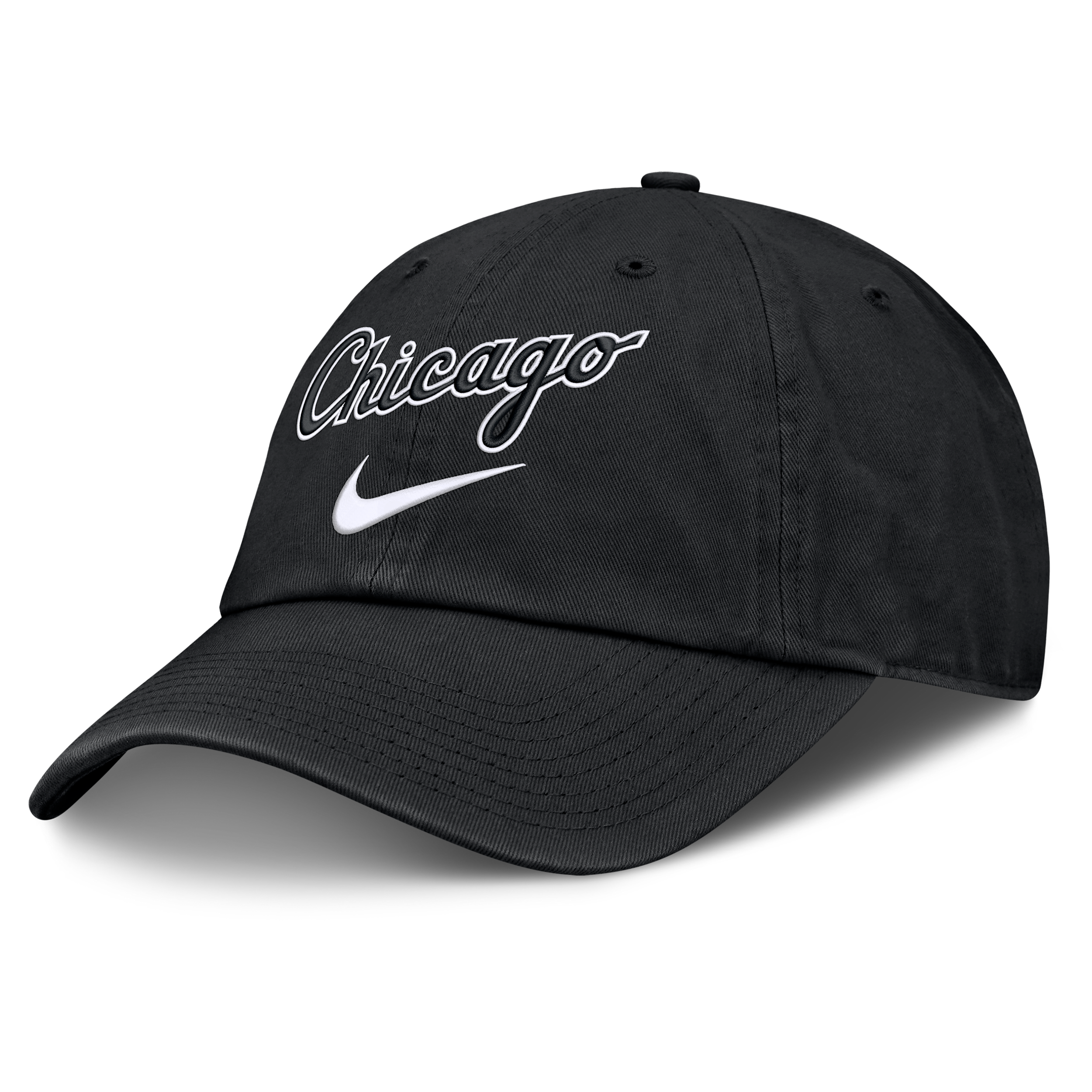 Chicago White Sox Primetime Club Nike Men's MLB Unstructured Adjustable Hat in Black | NB0100ARX-ZHP
