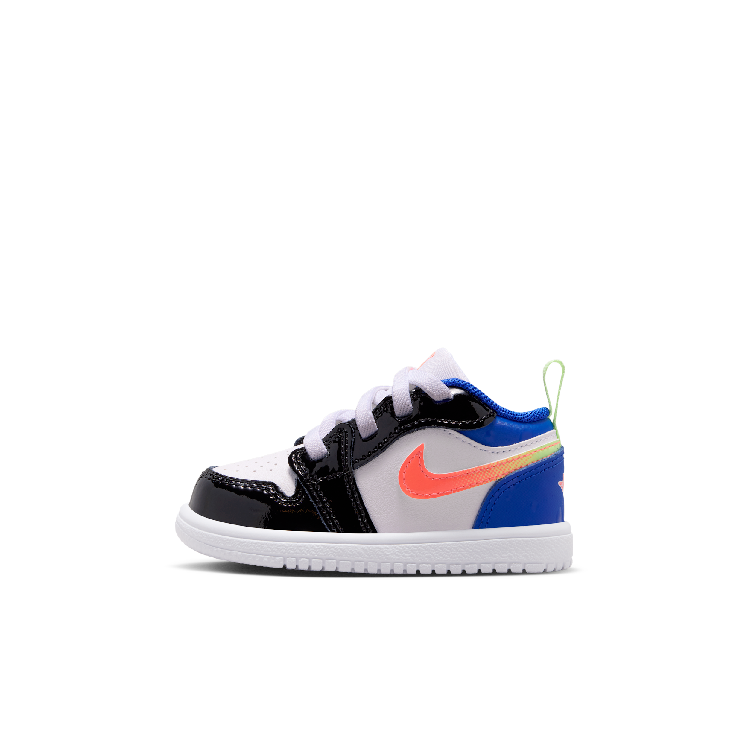 Jordan Toddler Air Jordan 1 Low Alt SE Basketball Shoes, Boys', Size 5, White/Brt Mango-Barely Volt-Game Royal