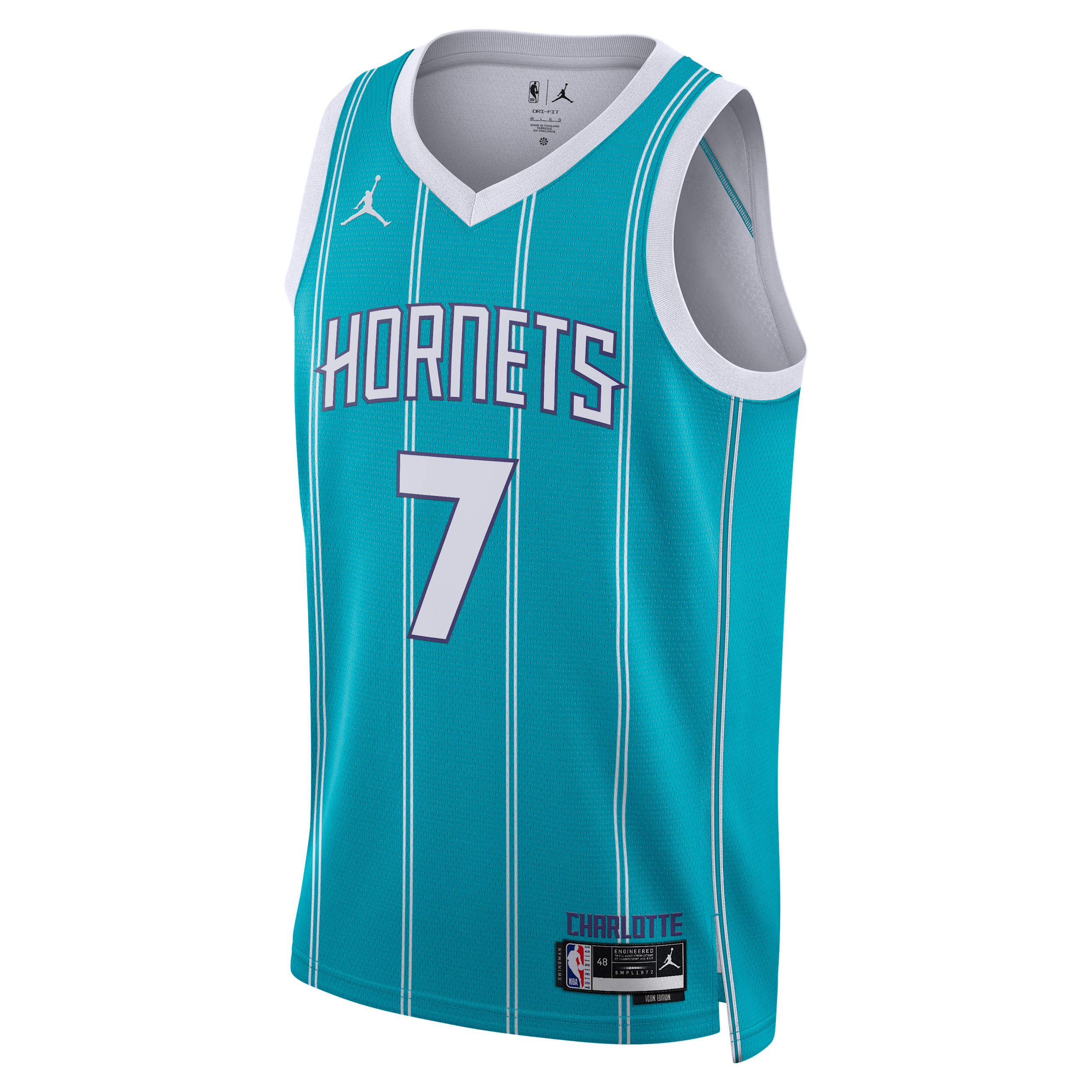 Men's Charlotte Hornets Icon Edition Kon Knueppel 2022/23 Jordan Dri-FIT NBA Swingman Jersey in Blue | DN1998-424