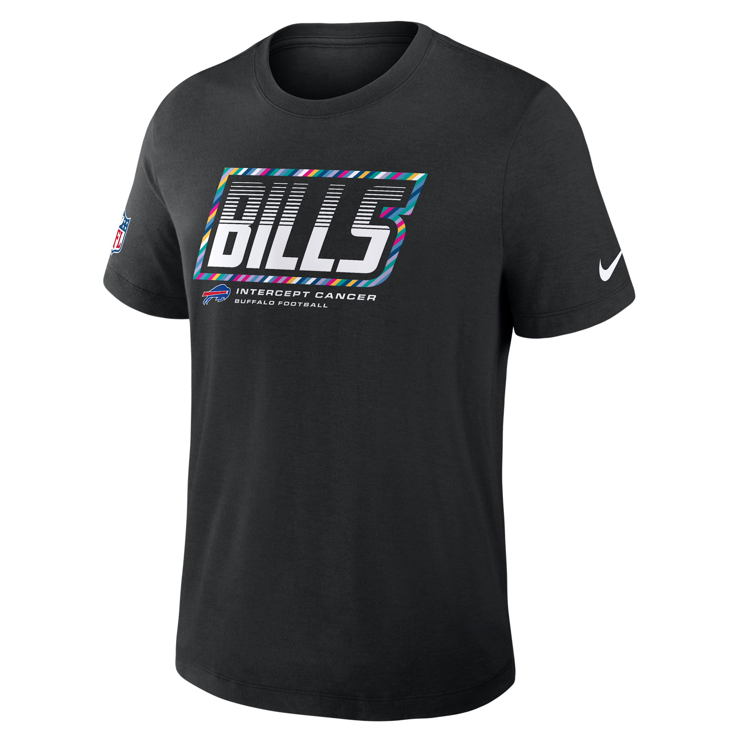 Buffalo Bills Crucial Catch Sideline Nike Men's Dri-FIT NFL T-Shirt in Black | 034J00AZU4-F9R