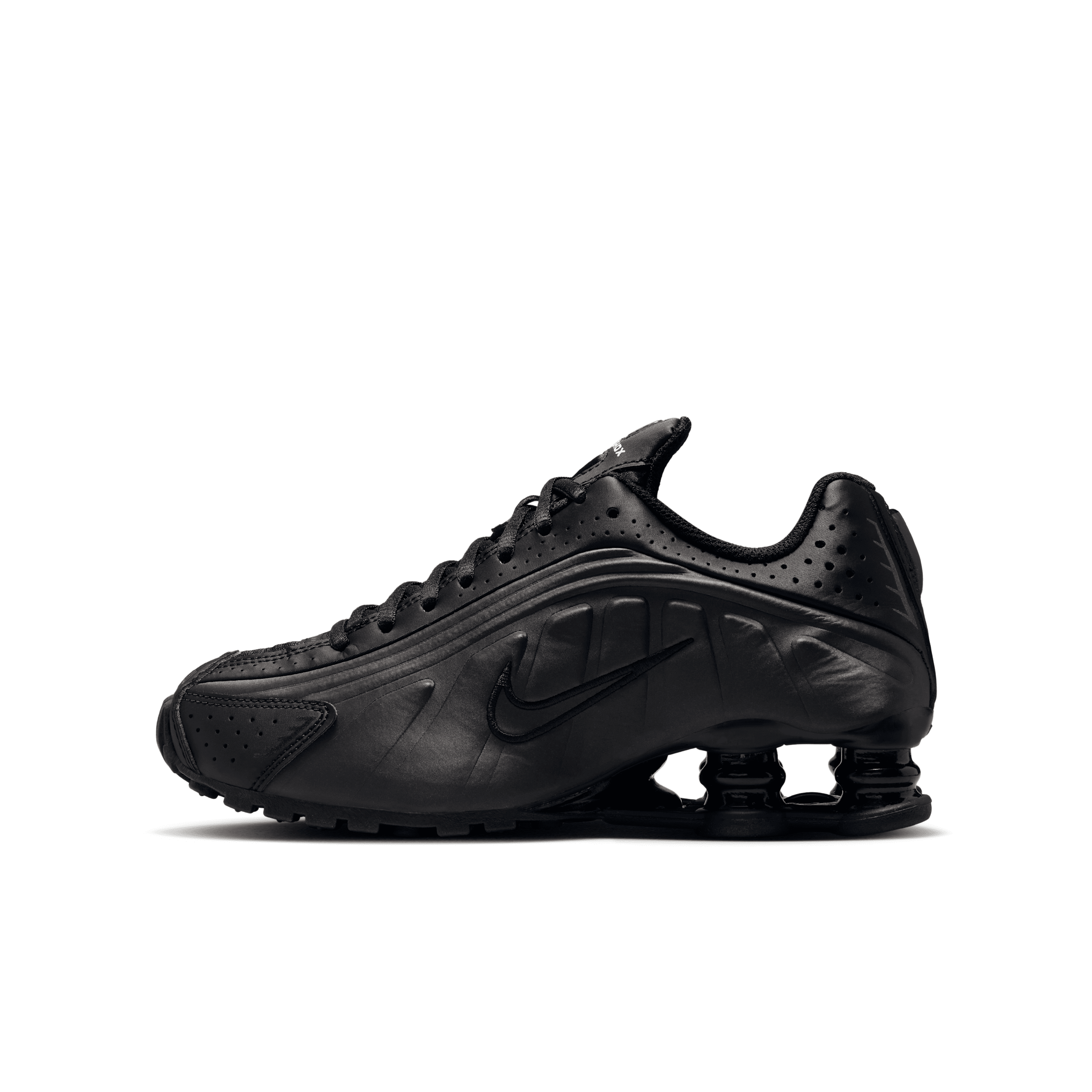 Nike Shox R4 Big Kids' Shoes In Black