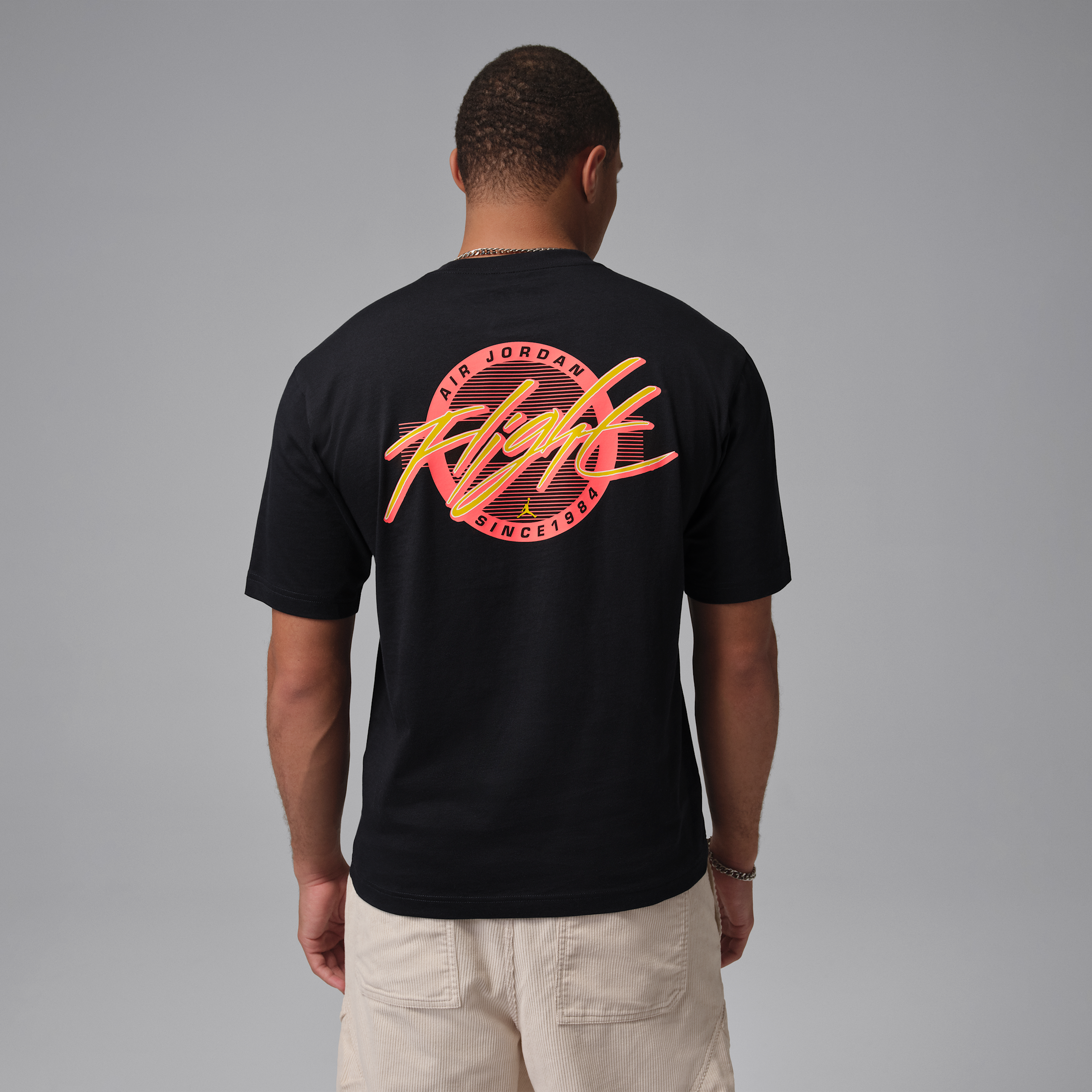 Jordan Mens Flight Short Sleeve Crew - - Black / Black