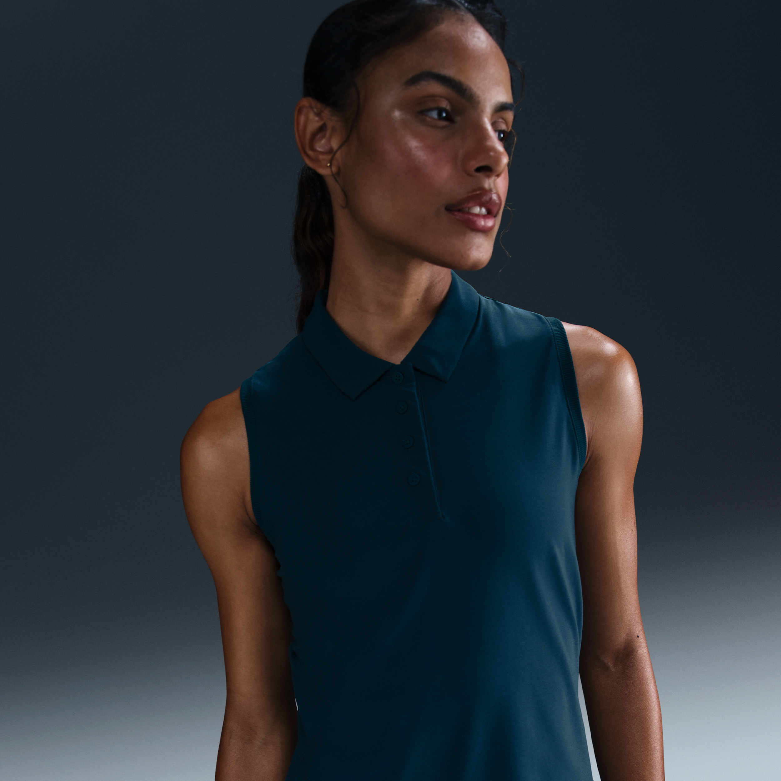 Nike Women's Victory Dri-fit Sleeveless Polo In Blue