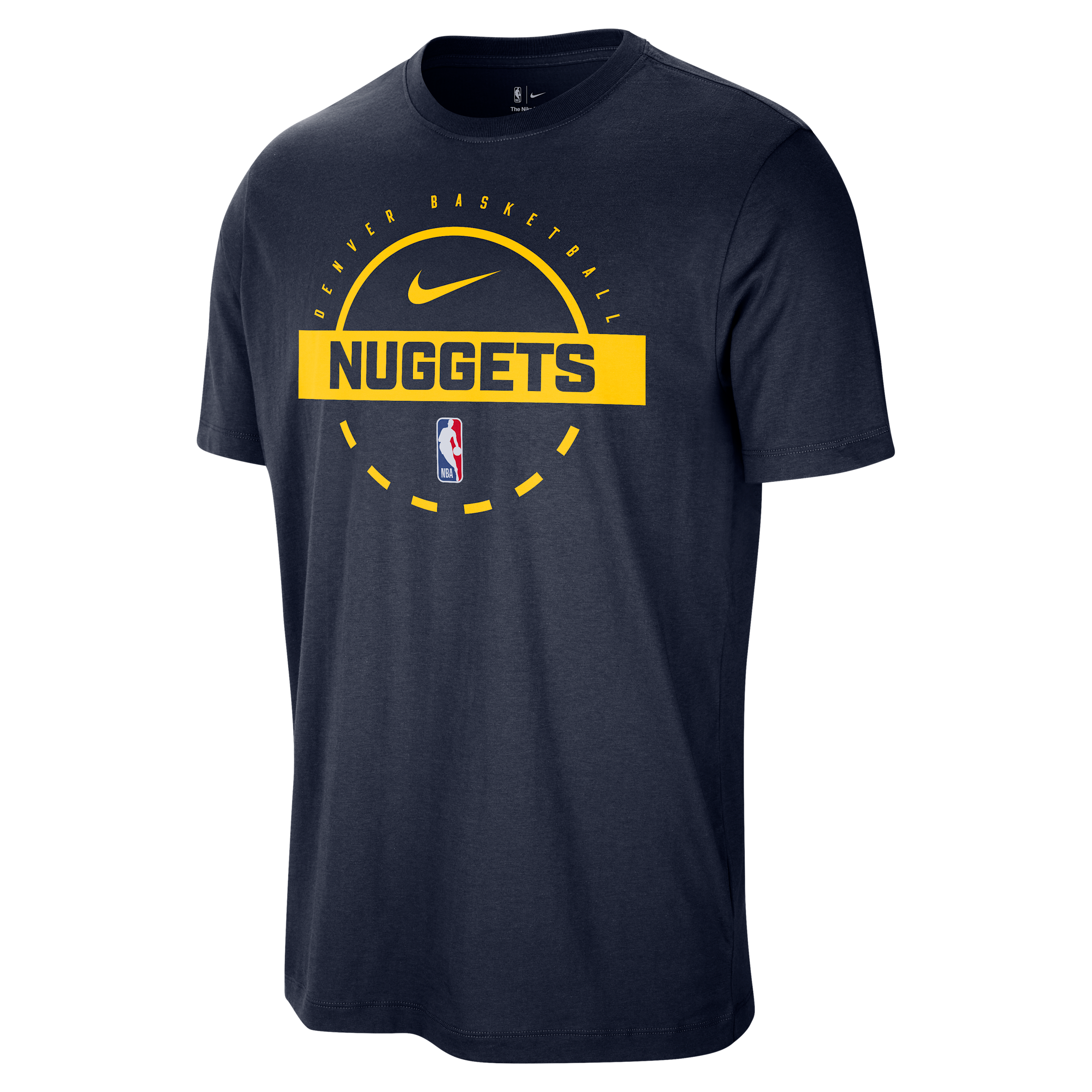 Nike Denver Nuggets  Men's Nba Practice T-shirt In Black