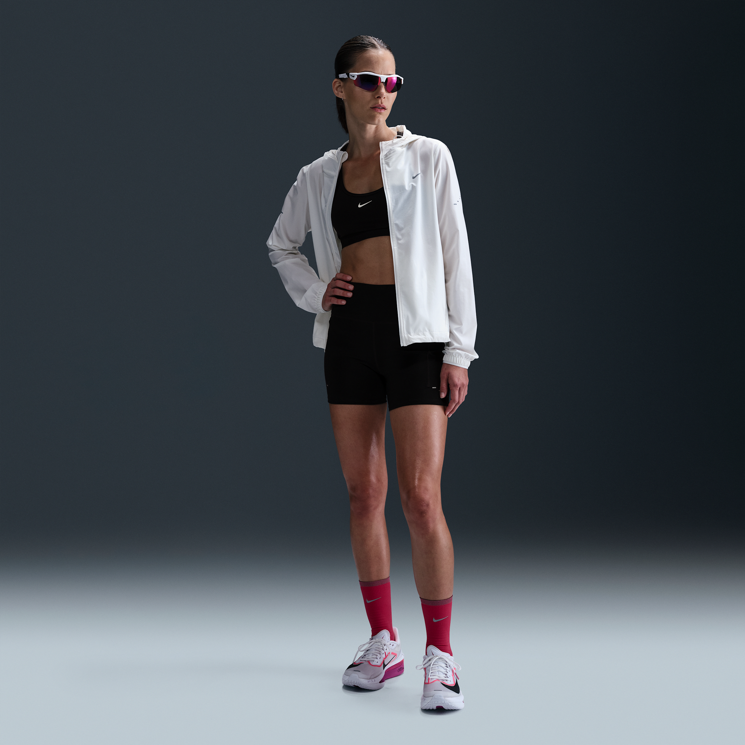 Nike Swift Dri-fit High Waist Bike Shorts In Black