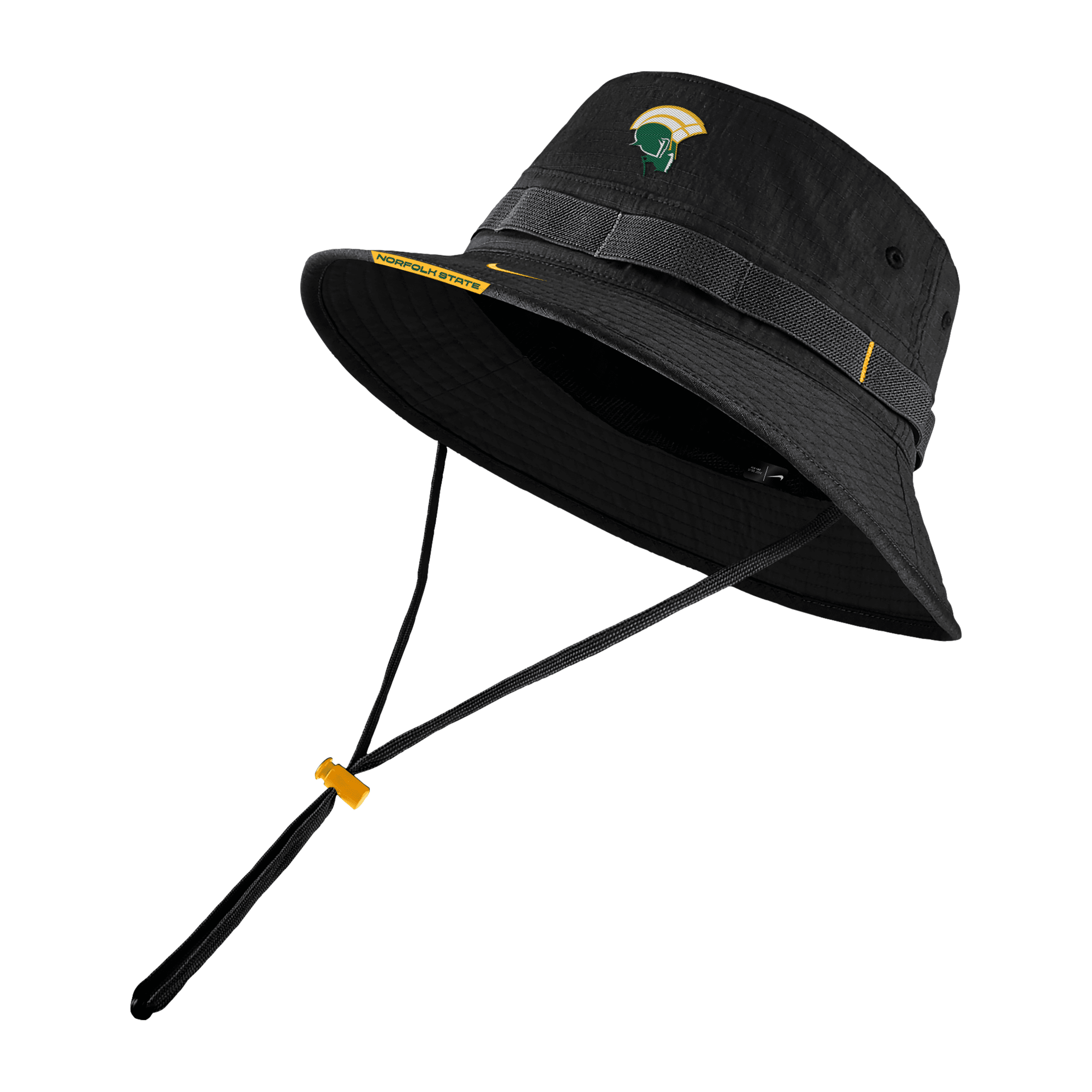 Nike Norfolk State  Unisex College Boonie Bucket Hat In Black