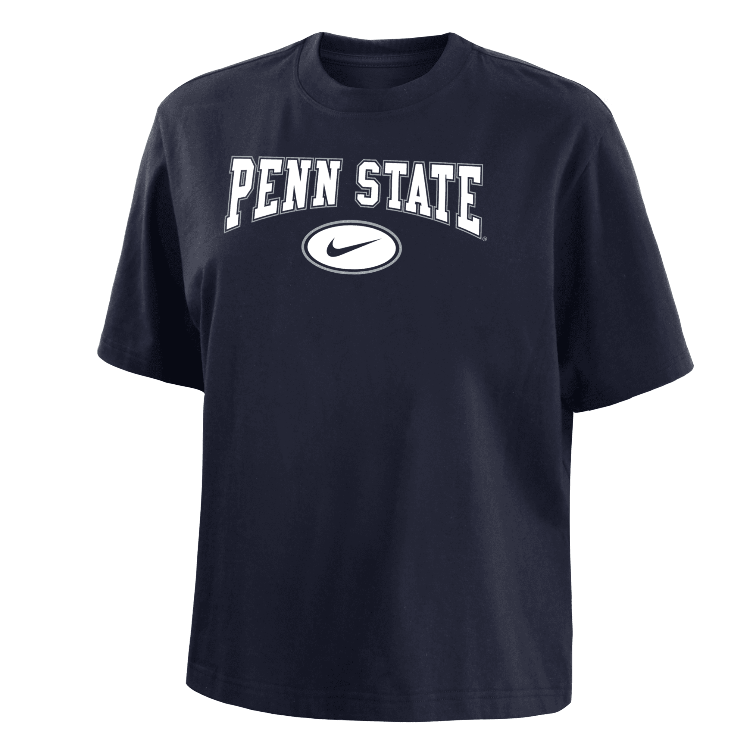 Nike Penn State  Women's College Boxy T-shirt In Blue