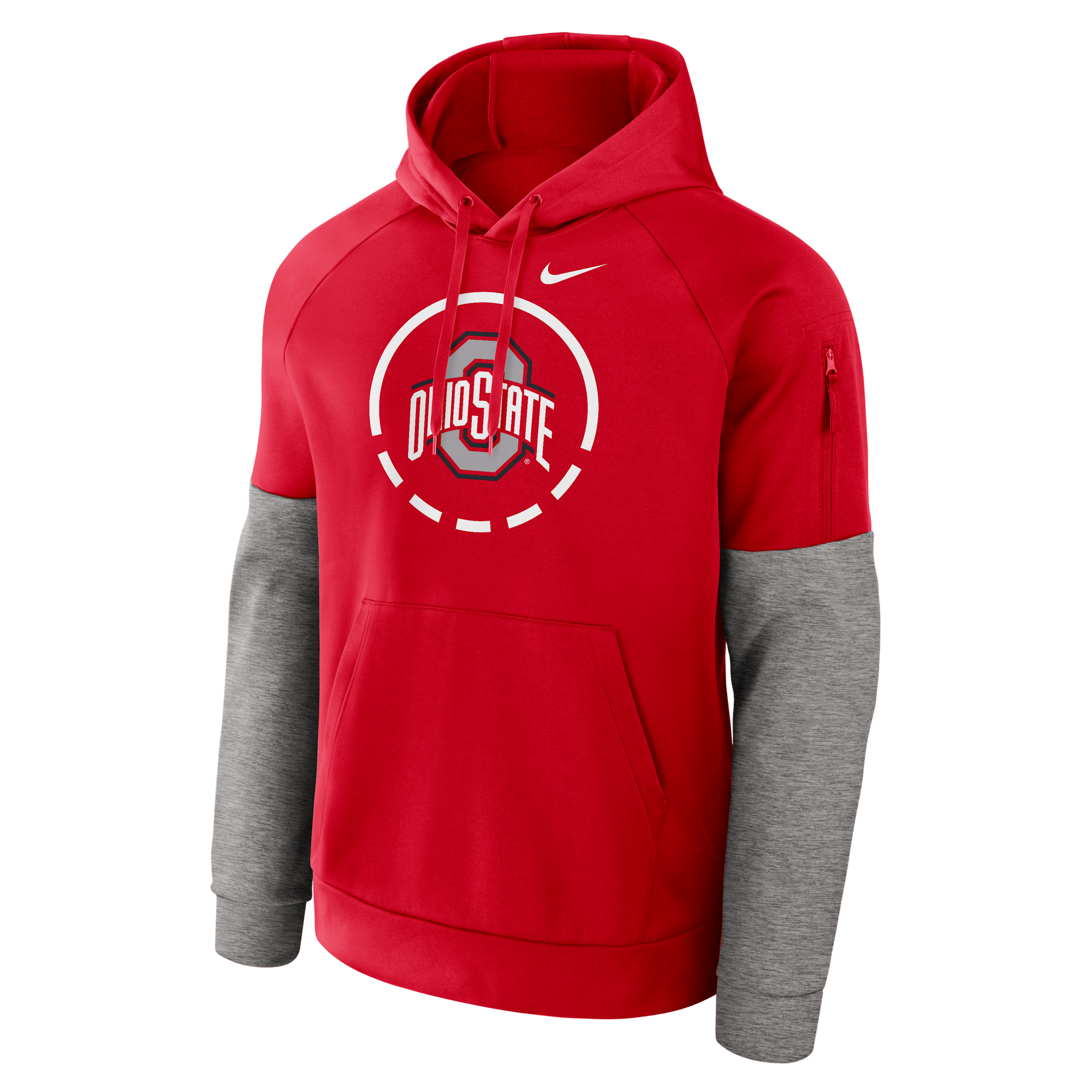 Ohio State Primetime Nike Men's Therma-FIT College Pullover Hoodie in Red | 02V6041YOH-7EC