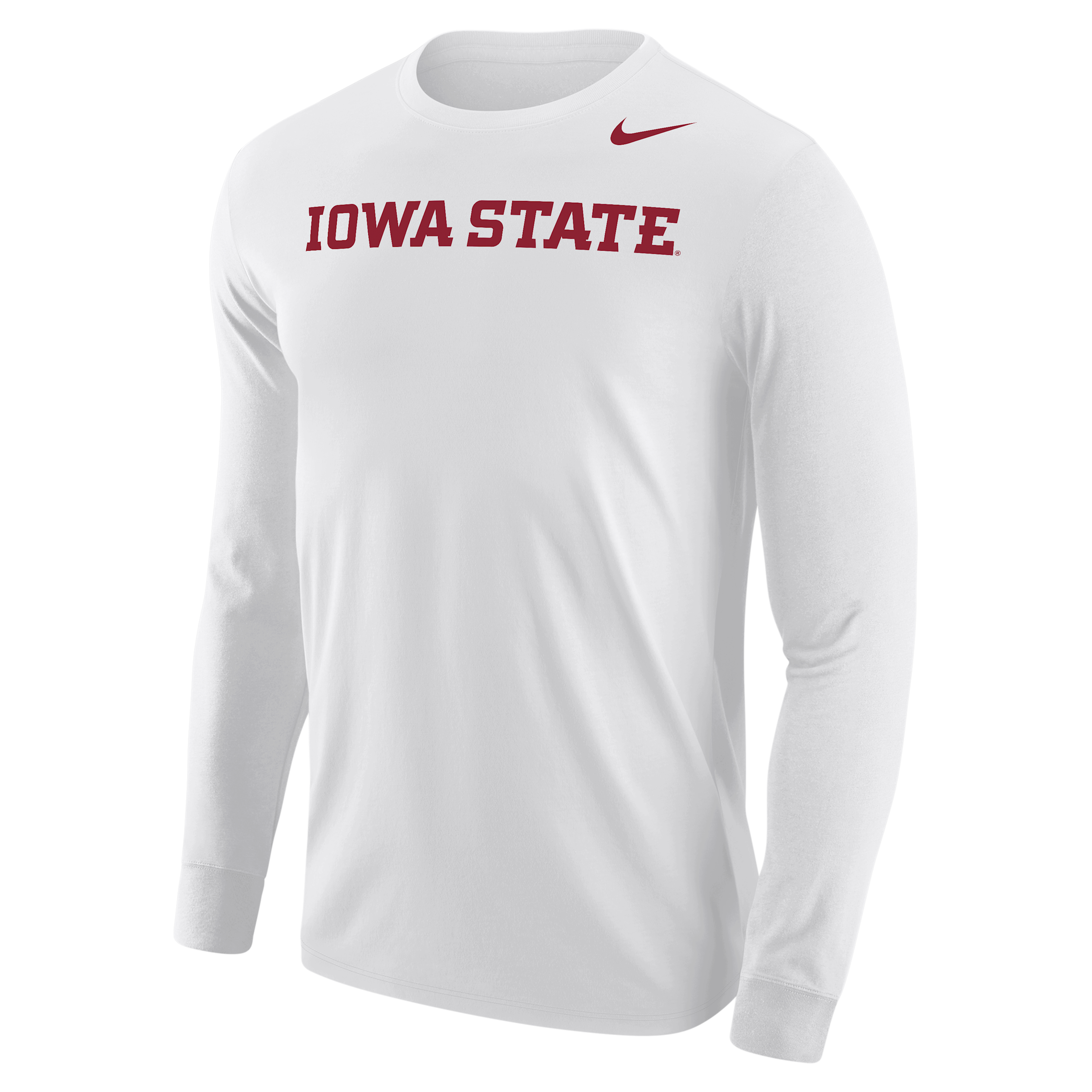 Iowa State Cyclones Nike Men's Football Long-Sleeve T-Shirt in White | M12333P397IAST-WHT