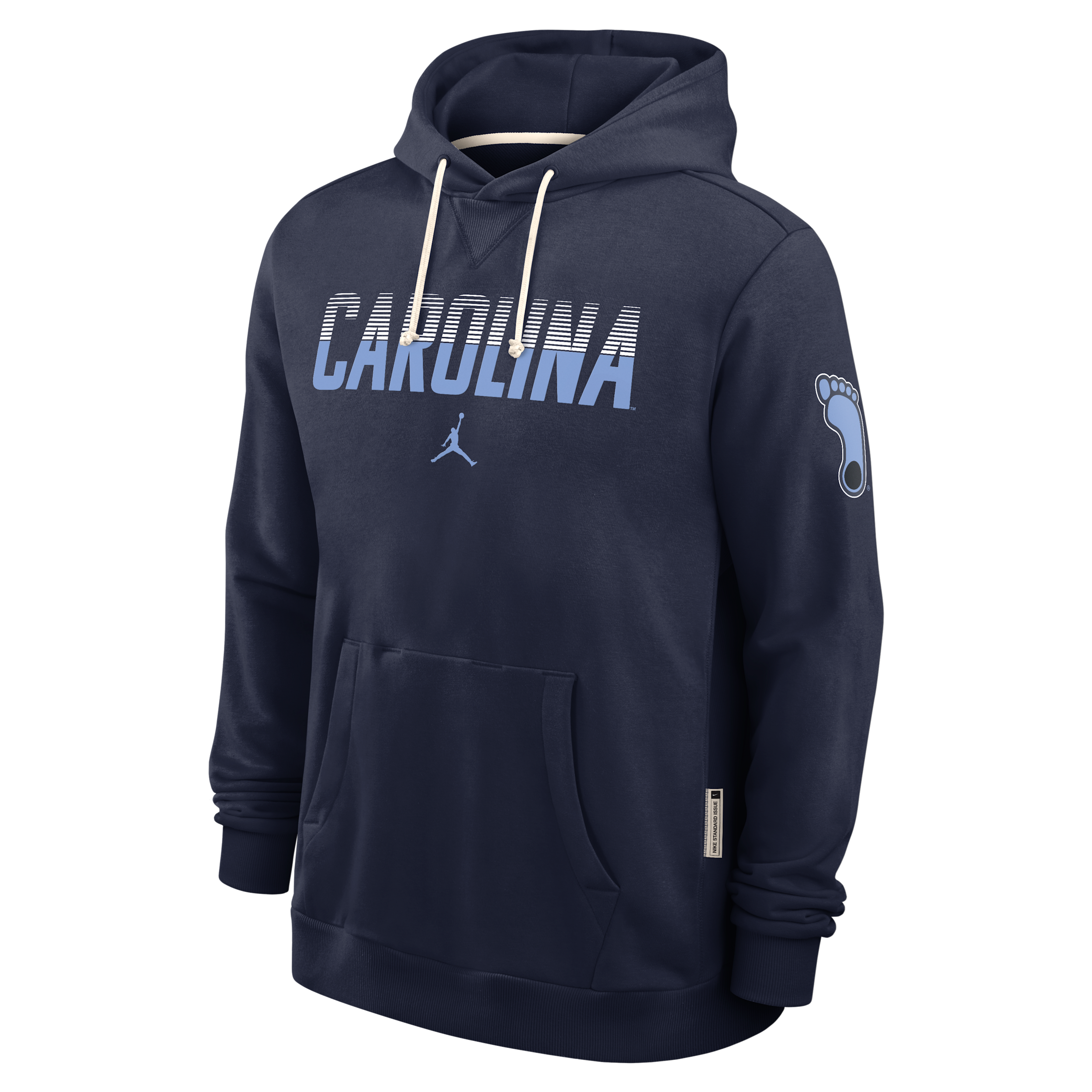 Men's North Carolina Sideline Standard Issue Jordan Brand Dri-FIT College Pullover Hoodie in Blue | 0JAZ41SNCN-8DF