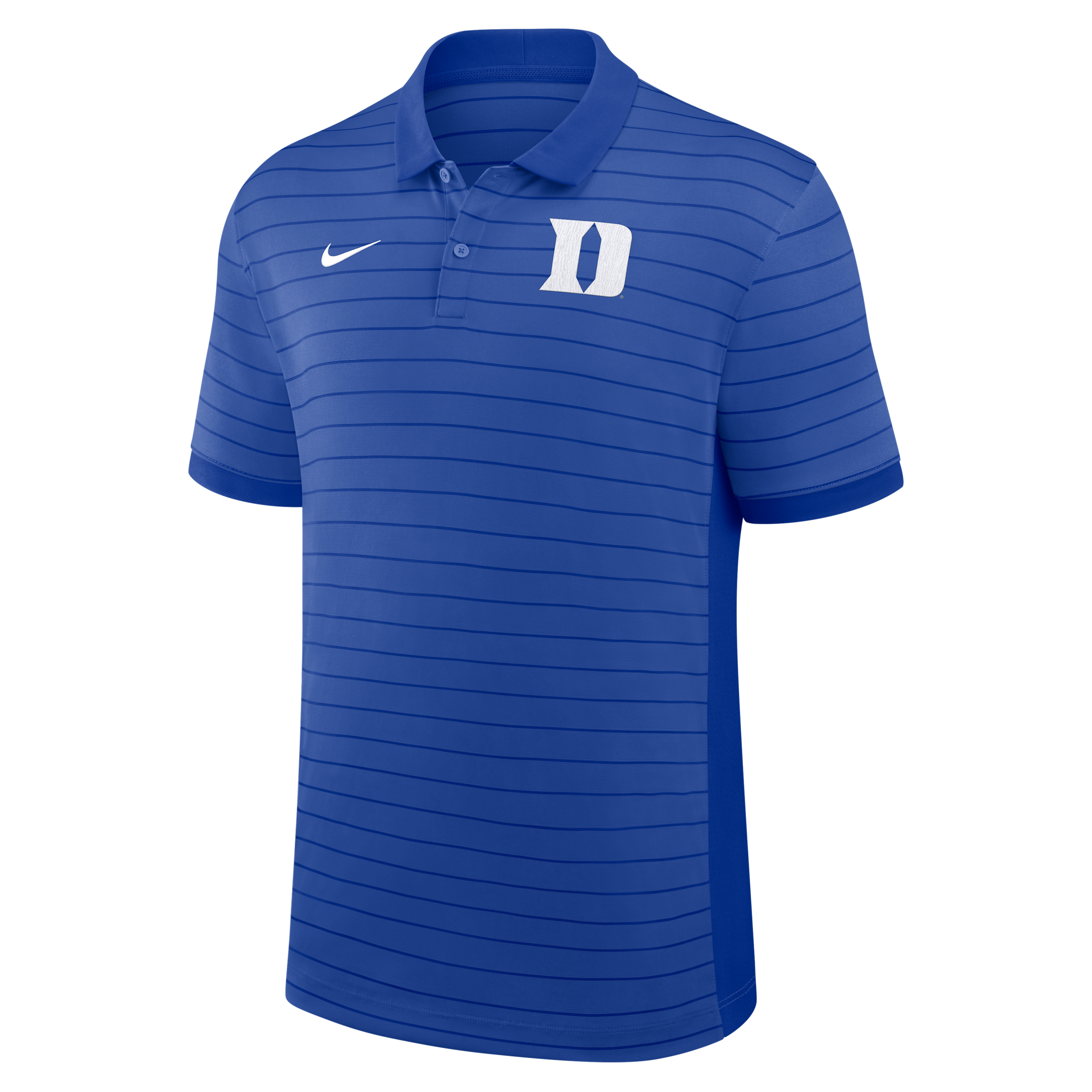 Nike Men's Royal Duke Blue Devils 2025 Early Season Coaches Sideline Victory Stripe Performance Polo Shirt - Royal