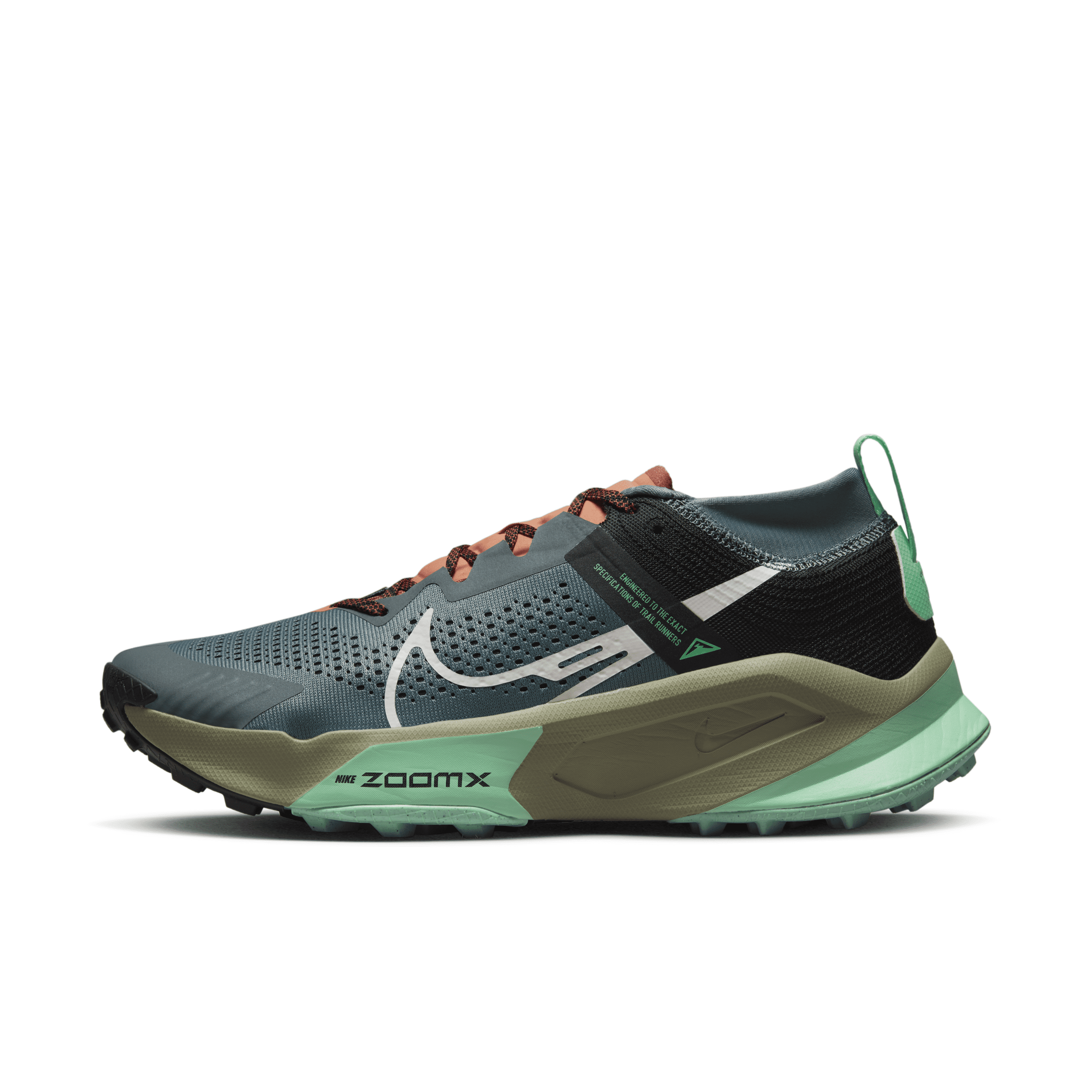 Nike Men's Zoomx Zegama Trail Running Shoes In Grey