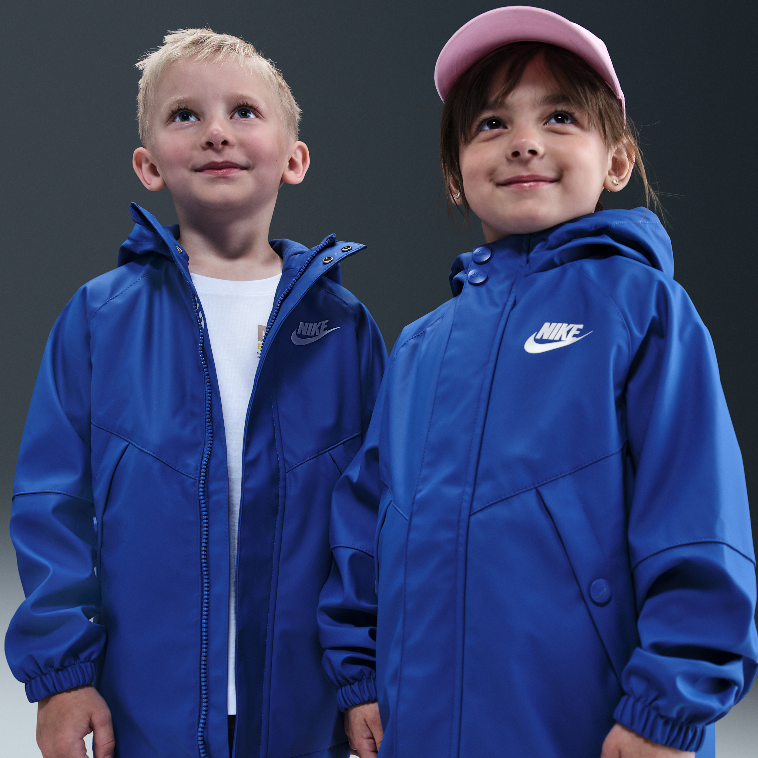 Nike Water Repellent Rain Jacket In Blue