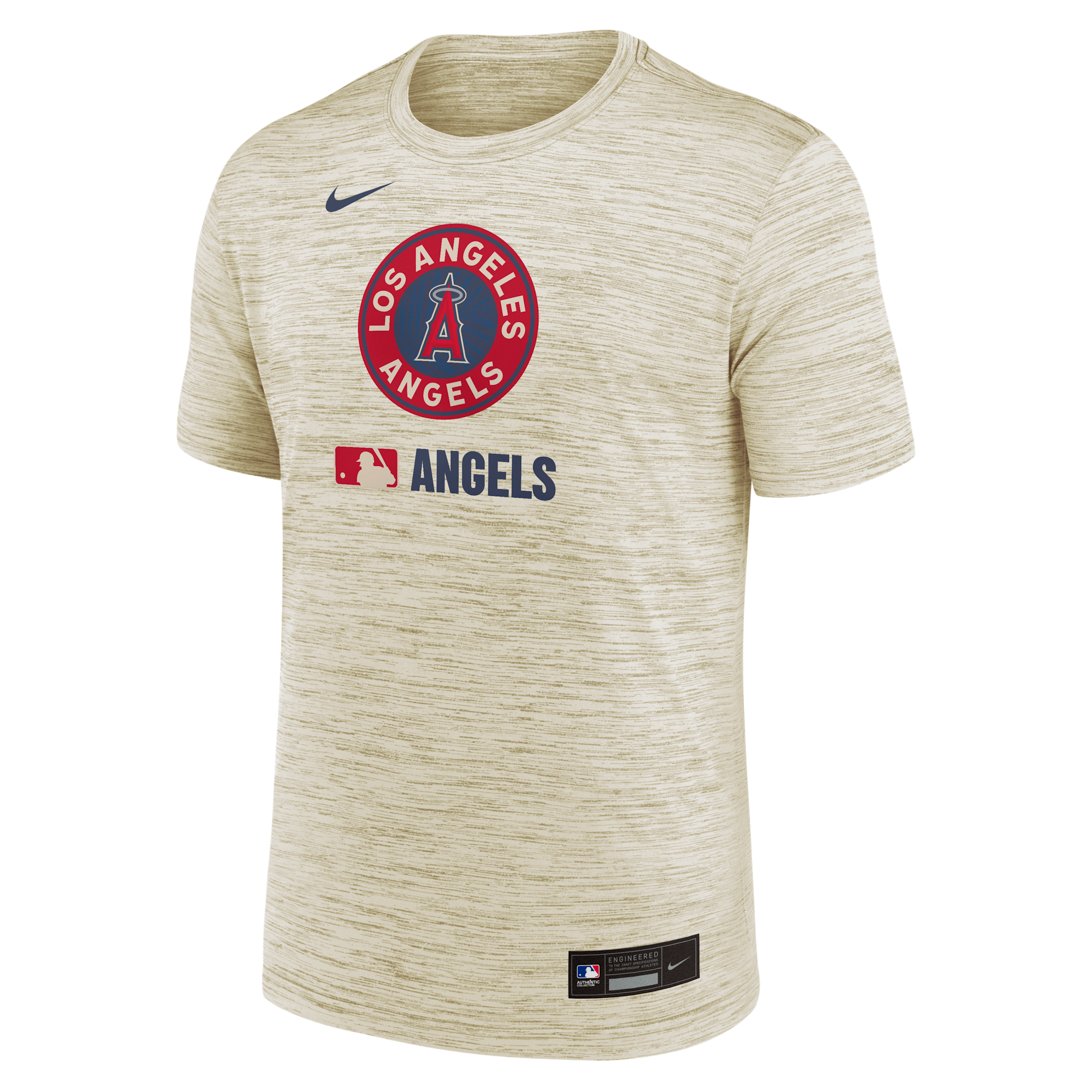 Nike Men's Cream Los Angeles Angels 2025 City Connect Authentic Collection Velocity Performance T-shirt In Gold