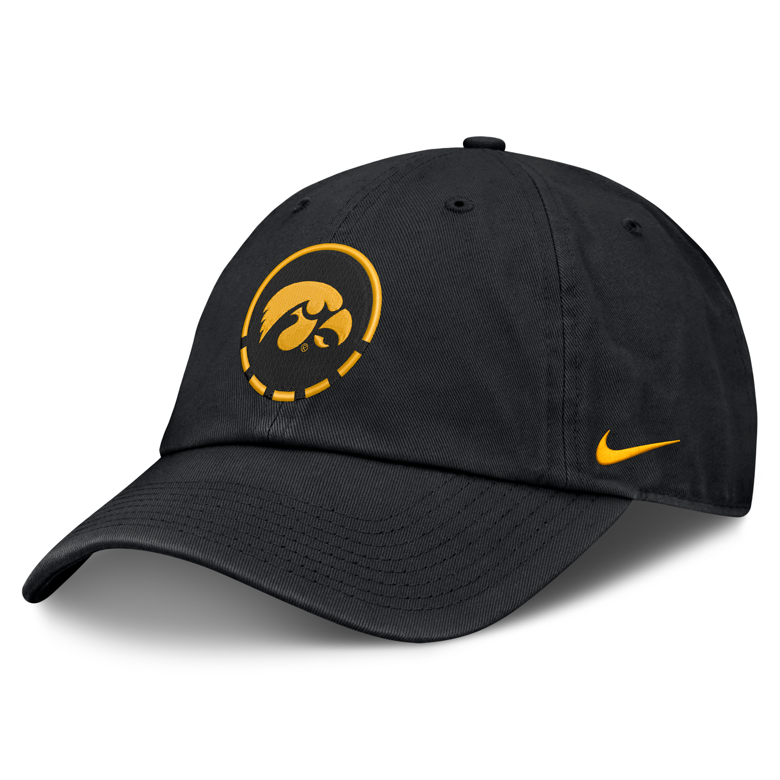 Iowa Natural Club Nike Men's College Adjustable Hat in Black | NC0100AIA-YW8