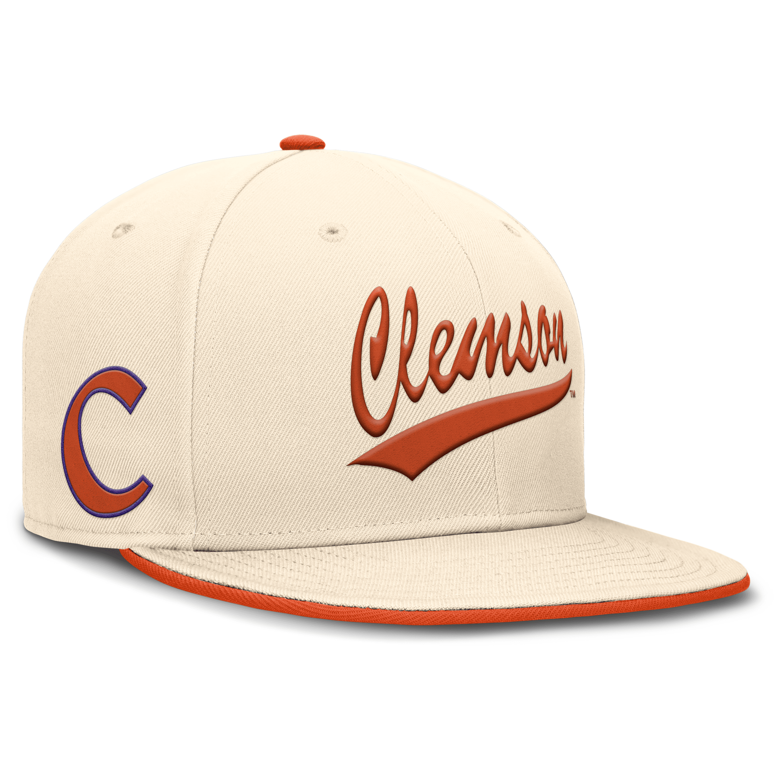 NIKE CLEMSON TIGERS PRIMETIME TRUE  MEN'S DRI-FIT COLLEGE FITTED HAT