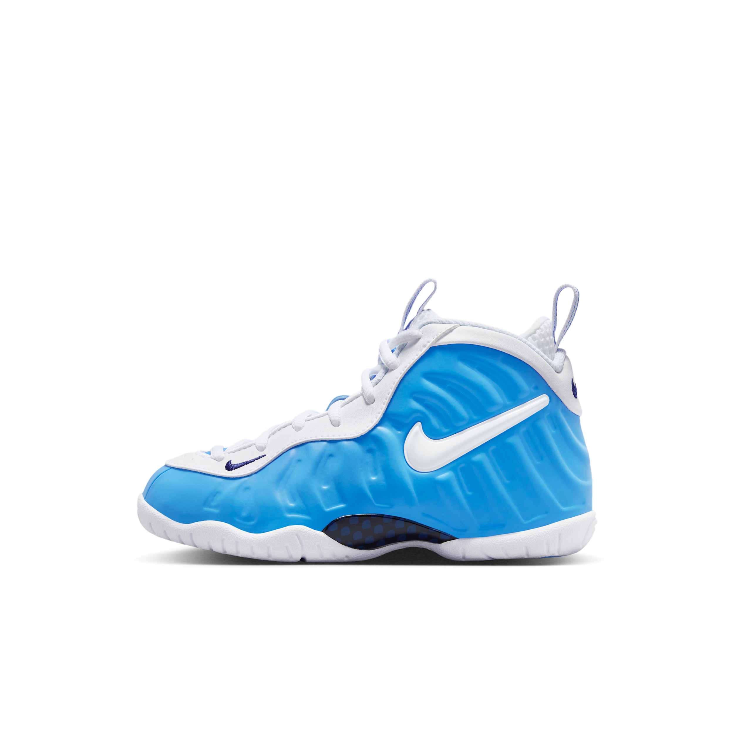 Boys Preschool Nike Little Posite Pro - Boys' Preschool Basketball Shoes University Blue/White/Midnight Navy Size 01.0