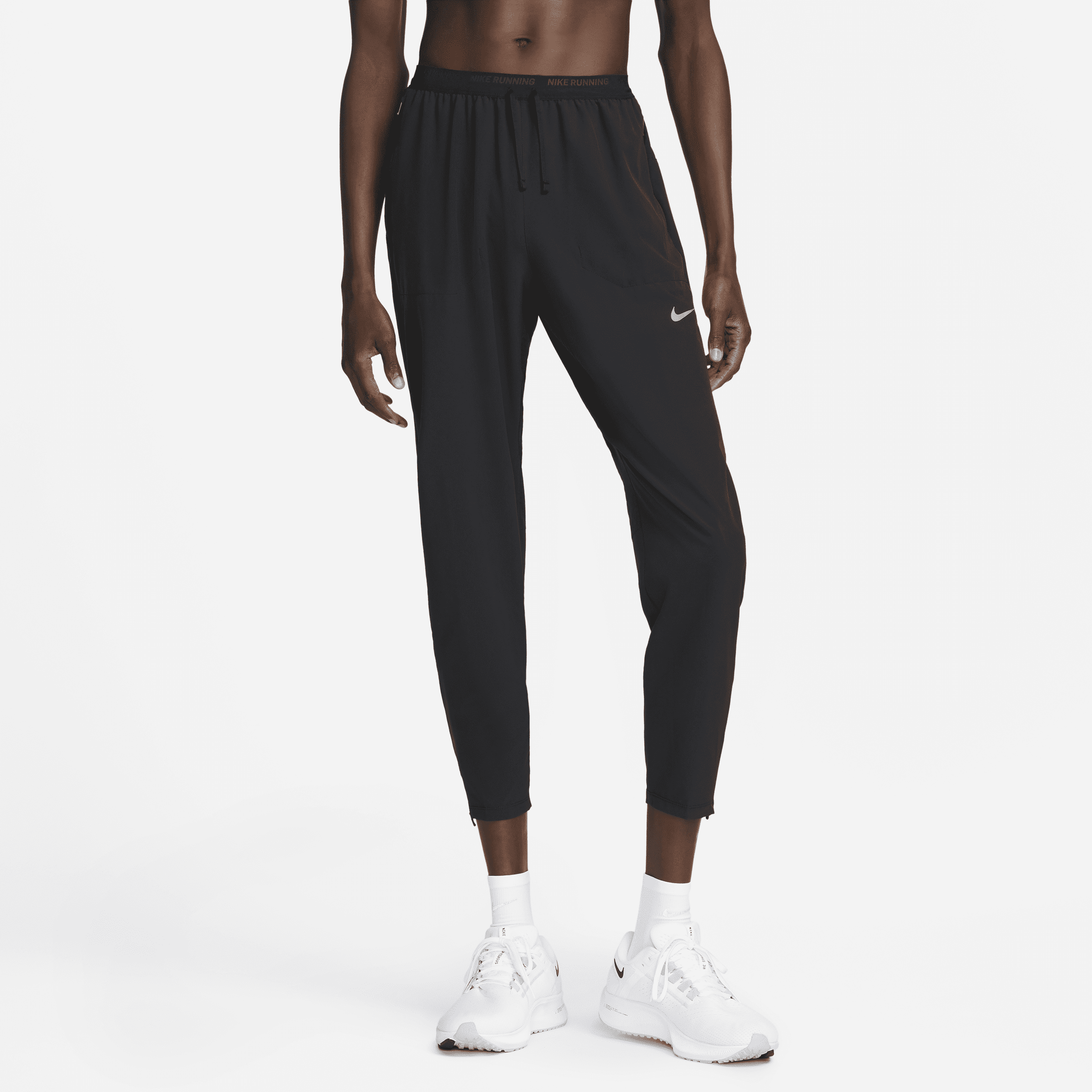 Shop Nike Men's Phenom Dri-fit Woven Running Pants In Black