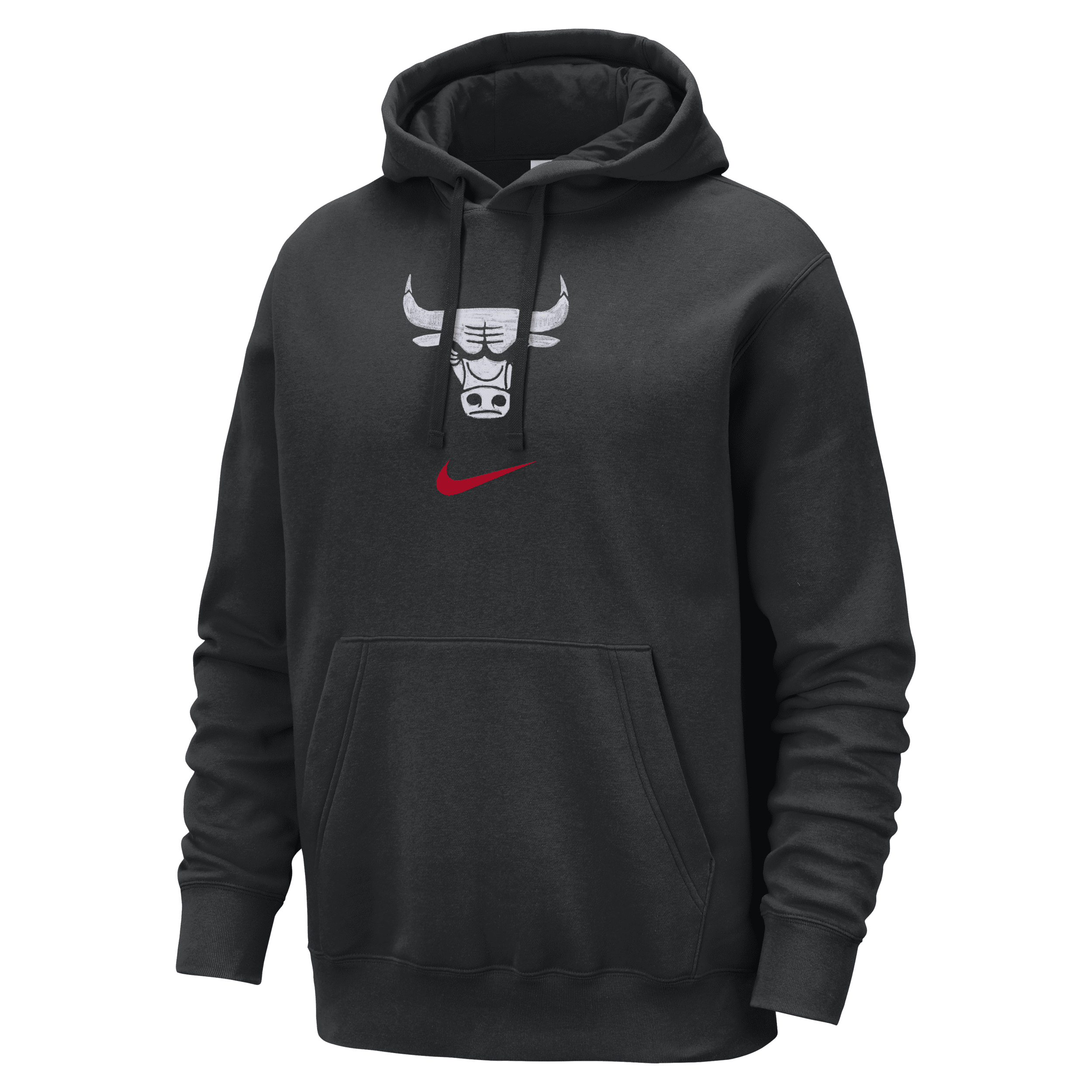 Shop Nike Chicago Bulls Club Fleece City Edition  Men's Nba Pullover Hoodie In Black