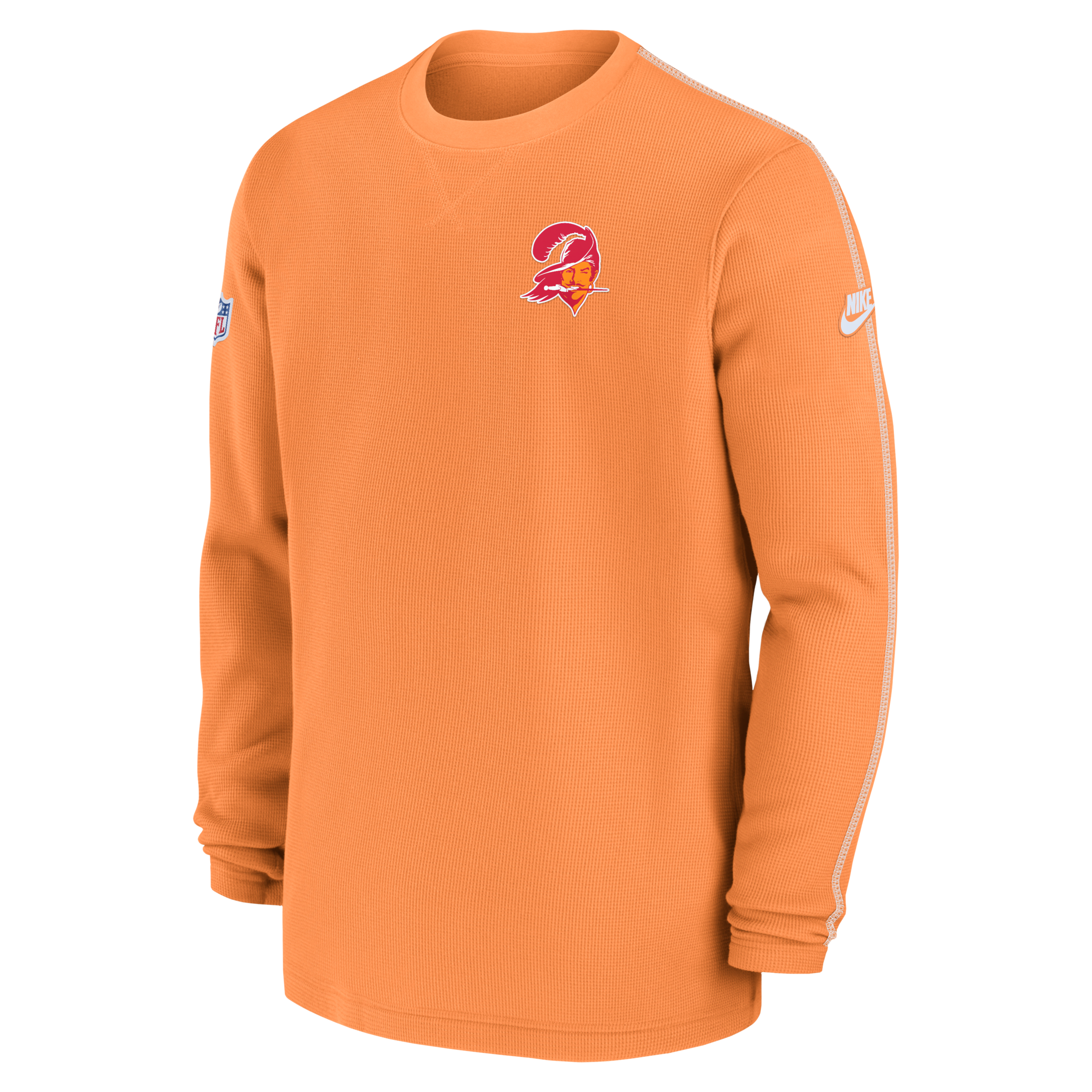 Tampa Bay Buccaneers Logo Coach Menâs Nike Men's NFL Long-Sleeve Top in Orange | 02FA03BNQ8B-9BM