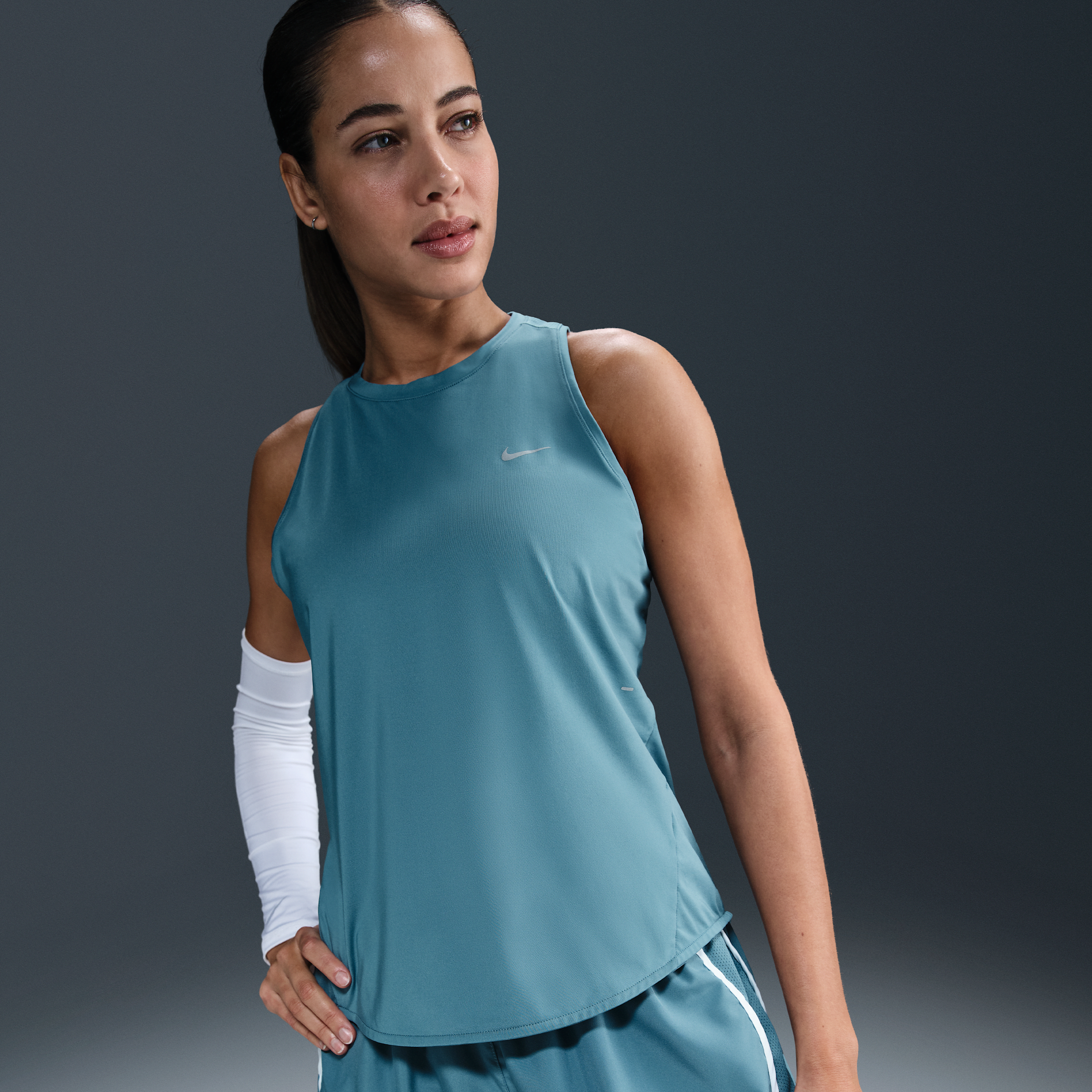 Nike Women's Swift Dri-fit Running Tank Top In Blue