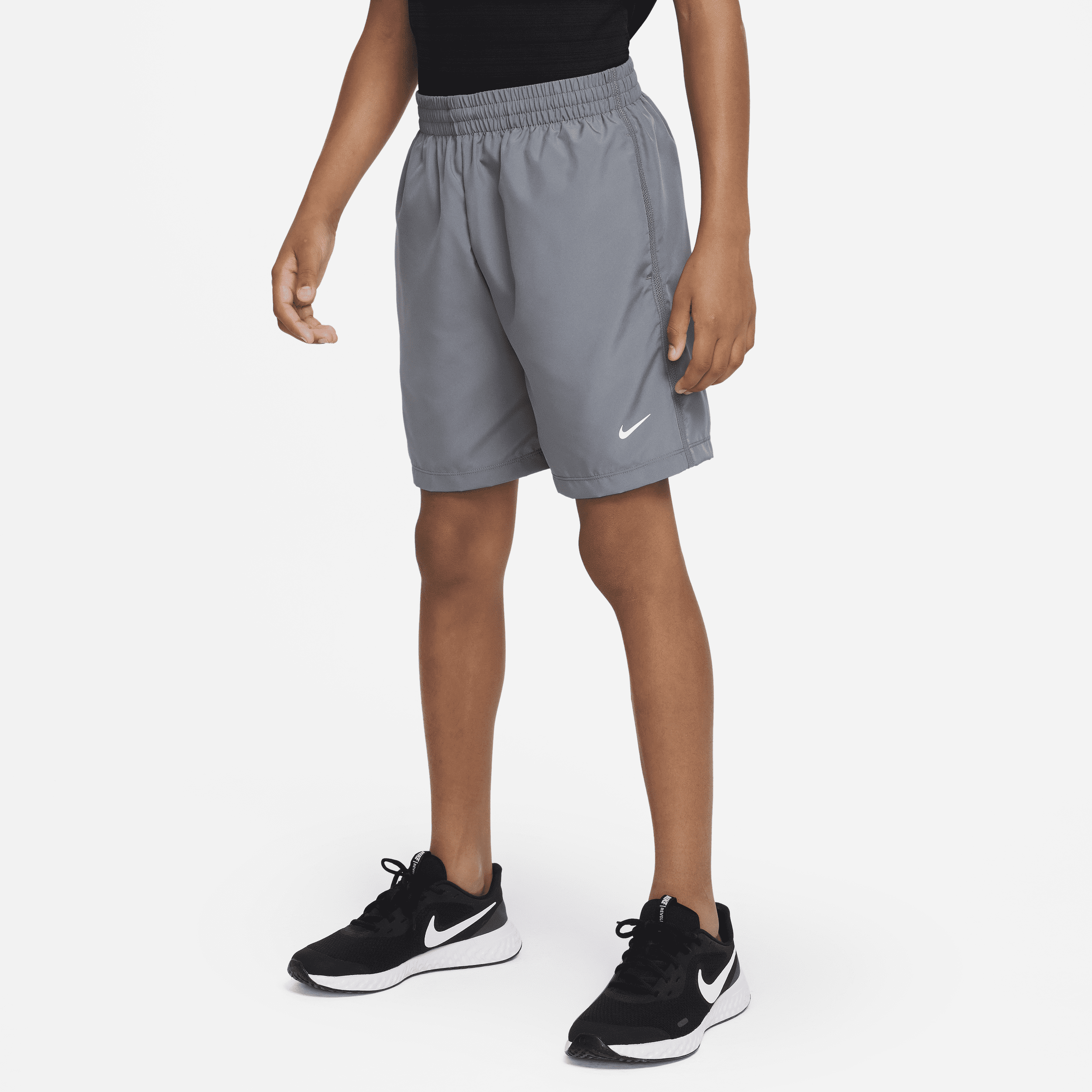 Nike Multi Big Kids' (boys') Dri-fit Training Shorts In Grey