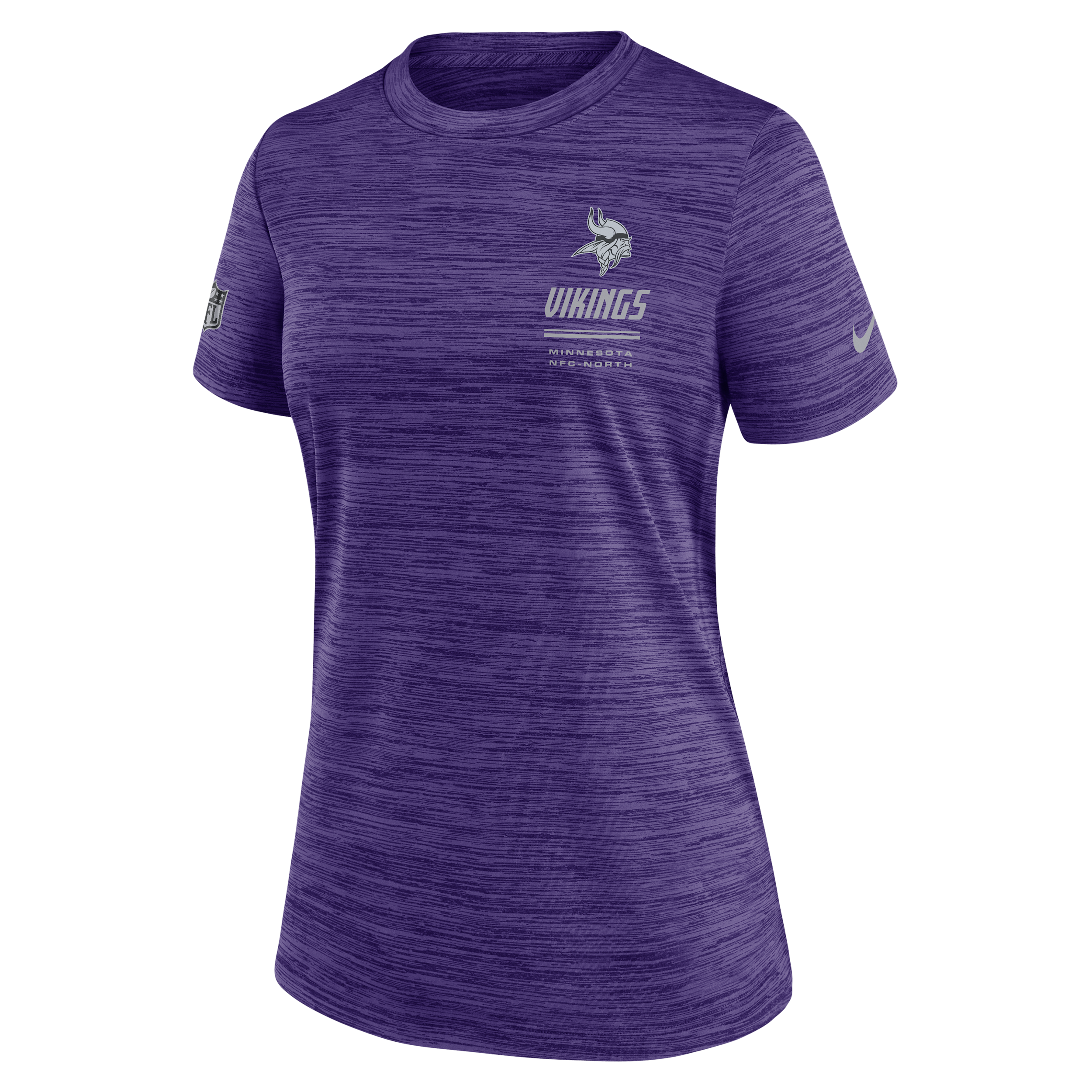 Minnesota Vikings Sideline Velocity Nike Women's Dri-FIT NFL T-Shirt in Purple | 03EY51L9M-7VD