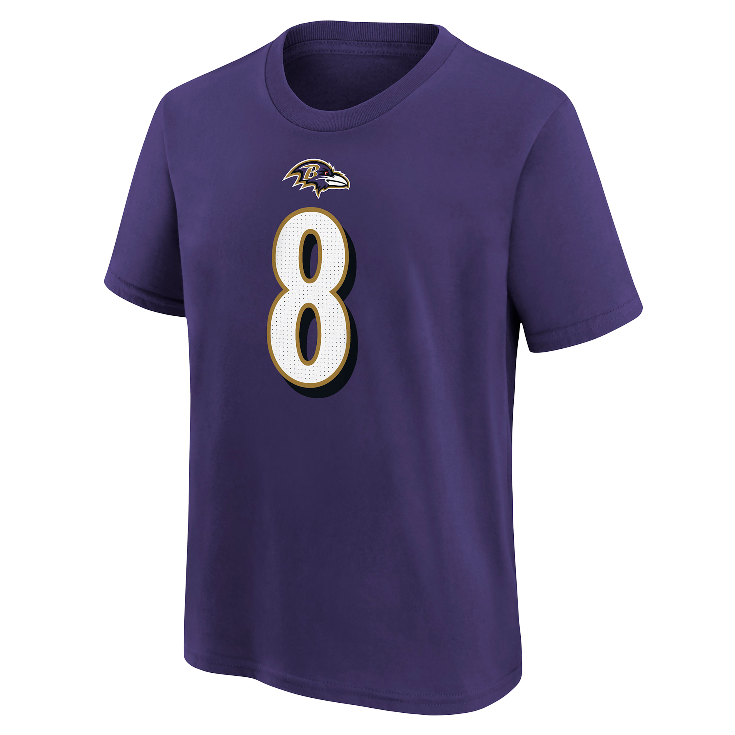 Nike Big Boys and Girls Lamar Jackson Purple Baltimore Ravens Player Name & Number T-Shirt - Purple