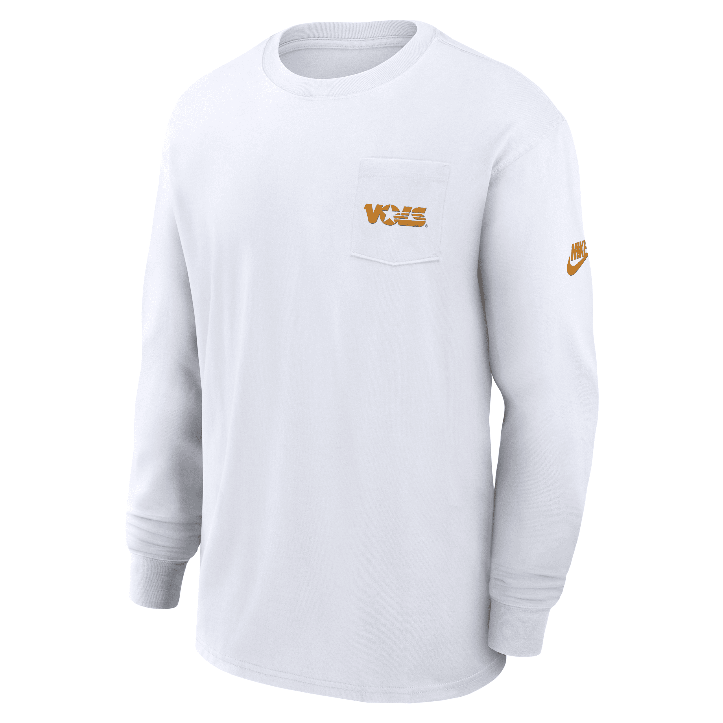 Nike Tennessee Volunteers Legacy Max90 Pocket  Men's College Long-sleeve T-shirt In White